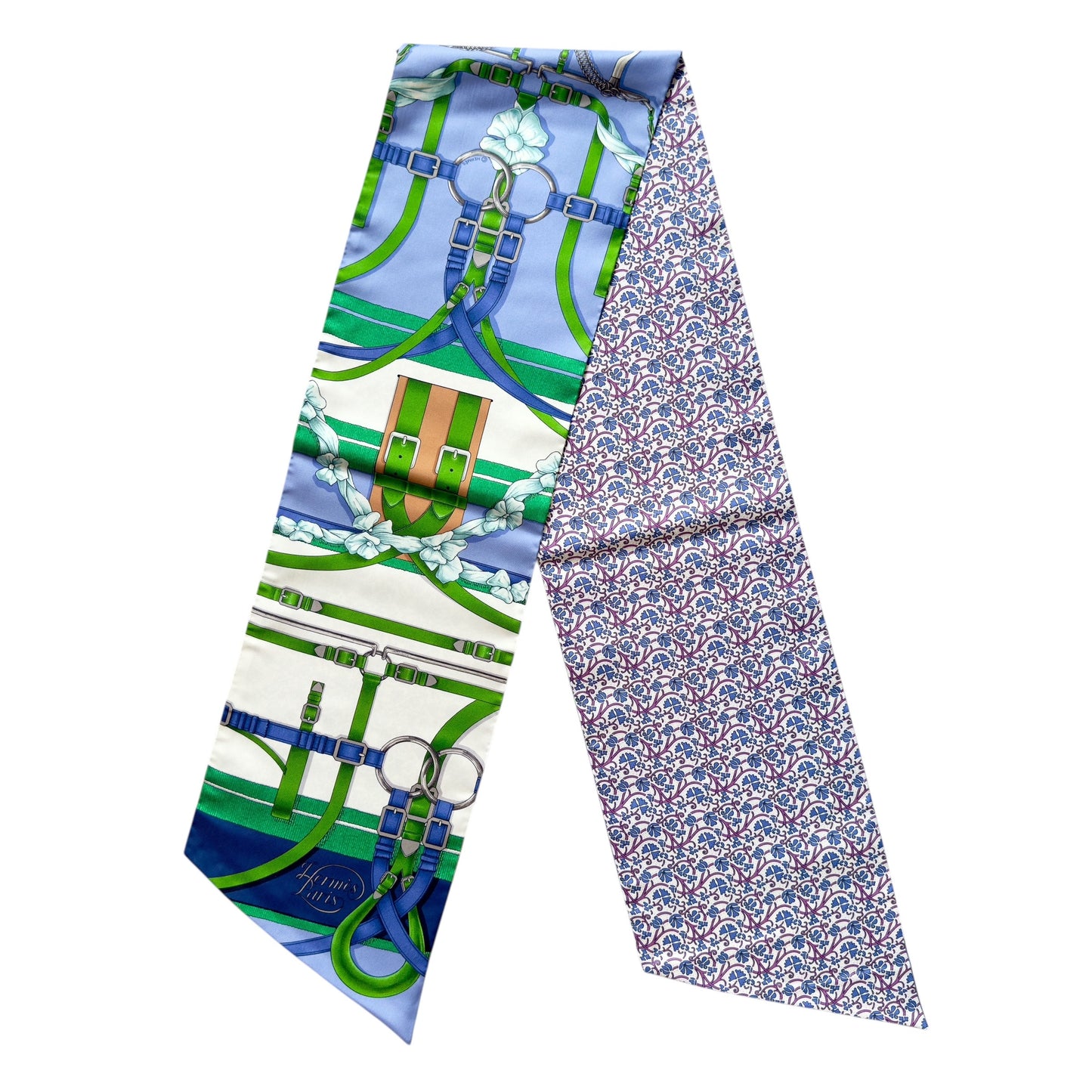 HERMES Grand Manege Maxi twilly cut 長絲巾