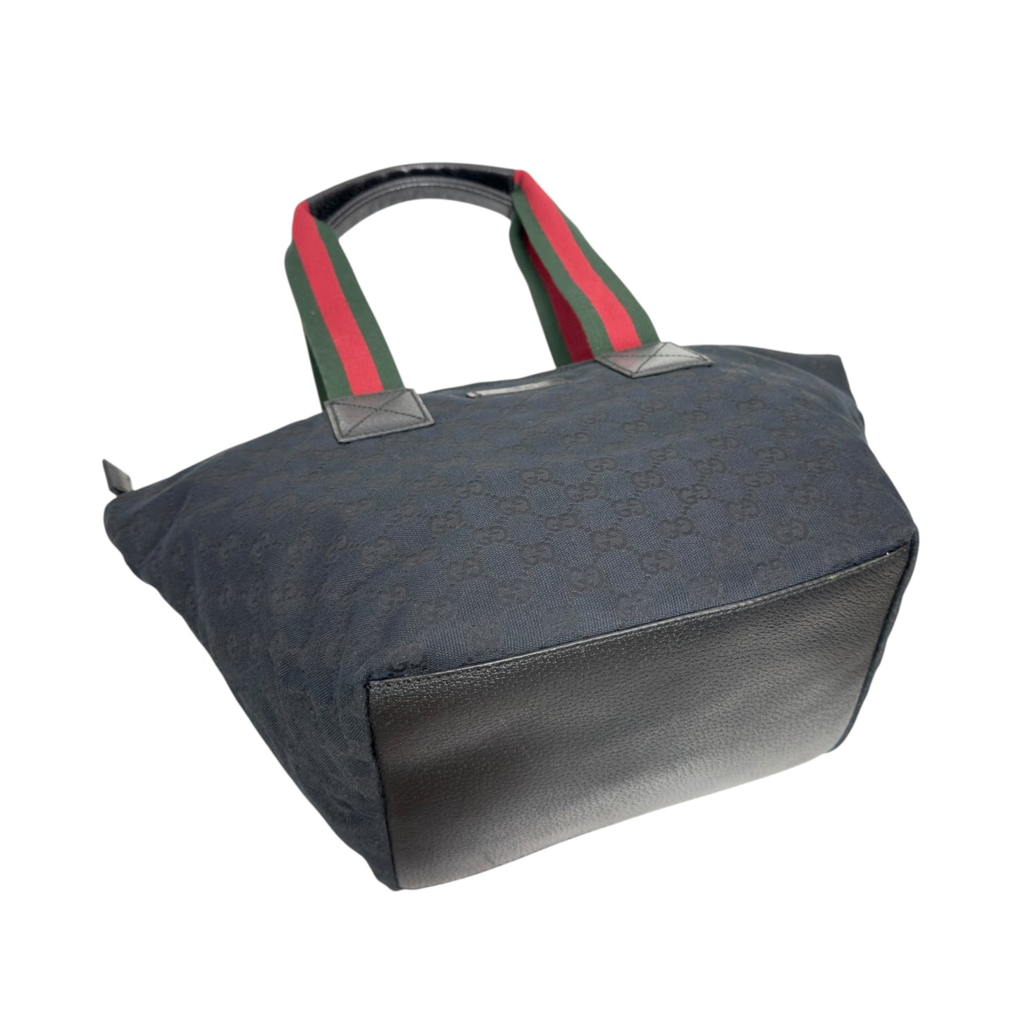 GUCCI GG 綠紅綠彩條 肩背包