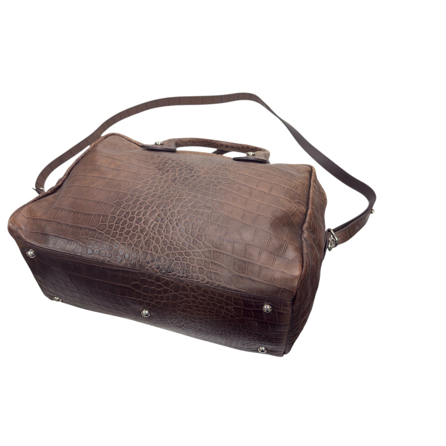 LONGCHAMP 鱷魚皮壓紋 2用袋