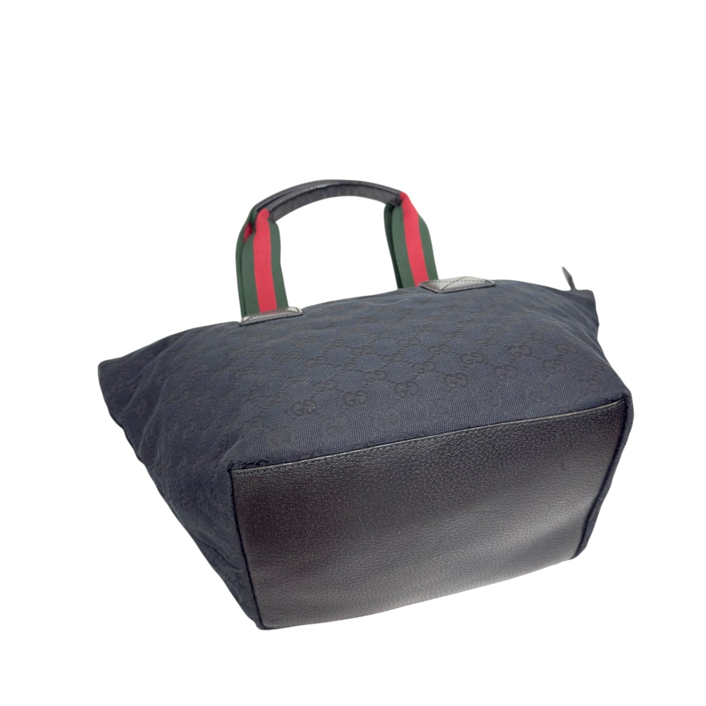 GUCCI GG 綠紅綠彩條 肩背包