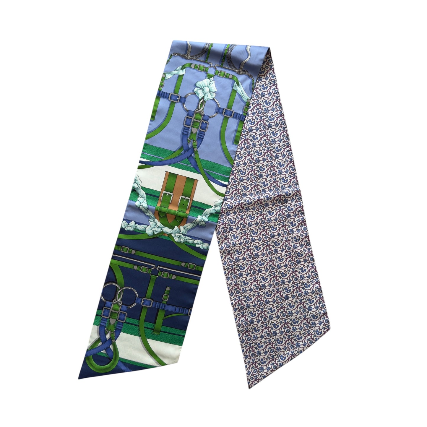 HERMES Grand Manege Maxi twilly cut 長絲巾