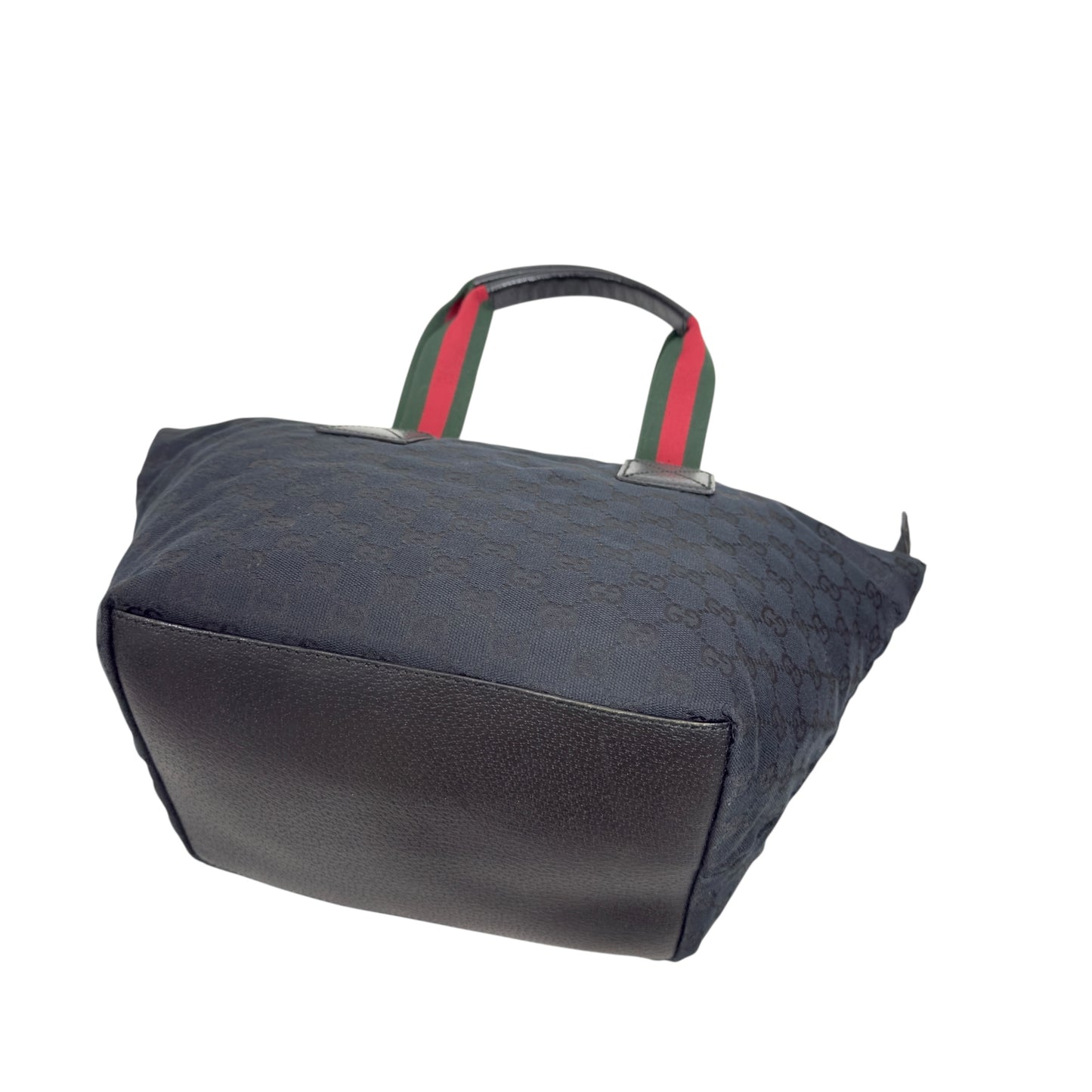 GUCCI GG 綠紅綠彩條 肩背包