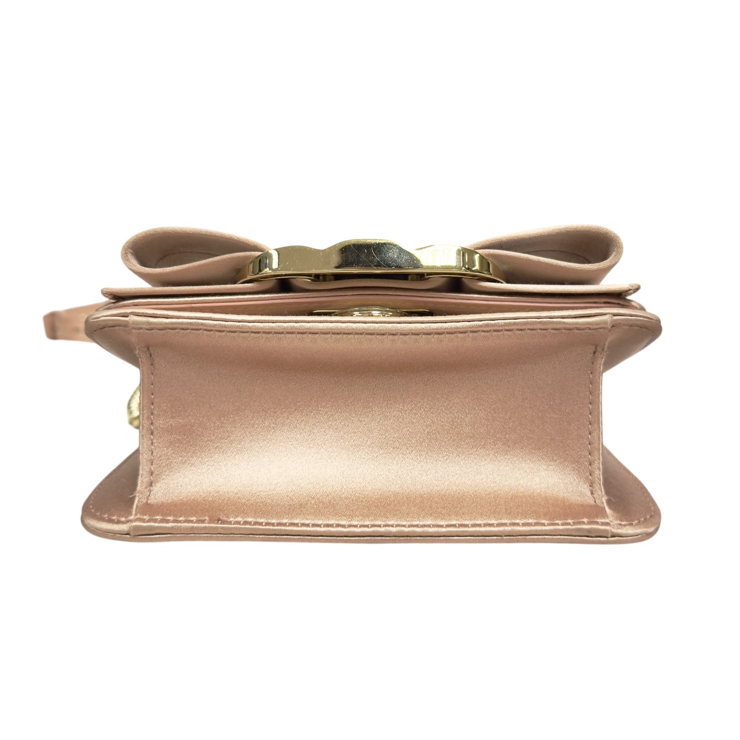 FERRAGAMO 滿鑽 鏈條 斜揹袋