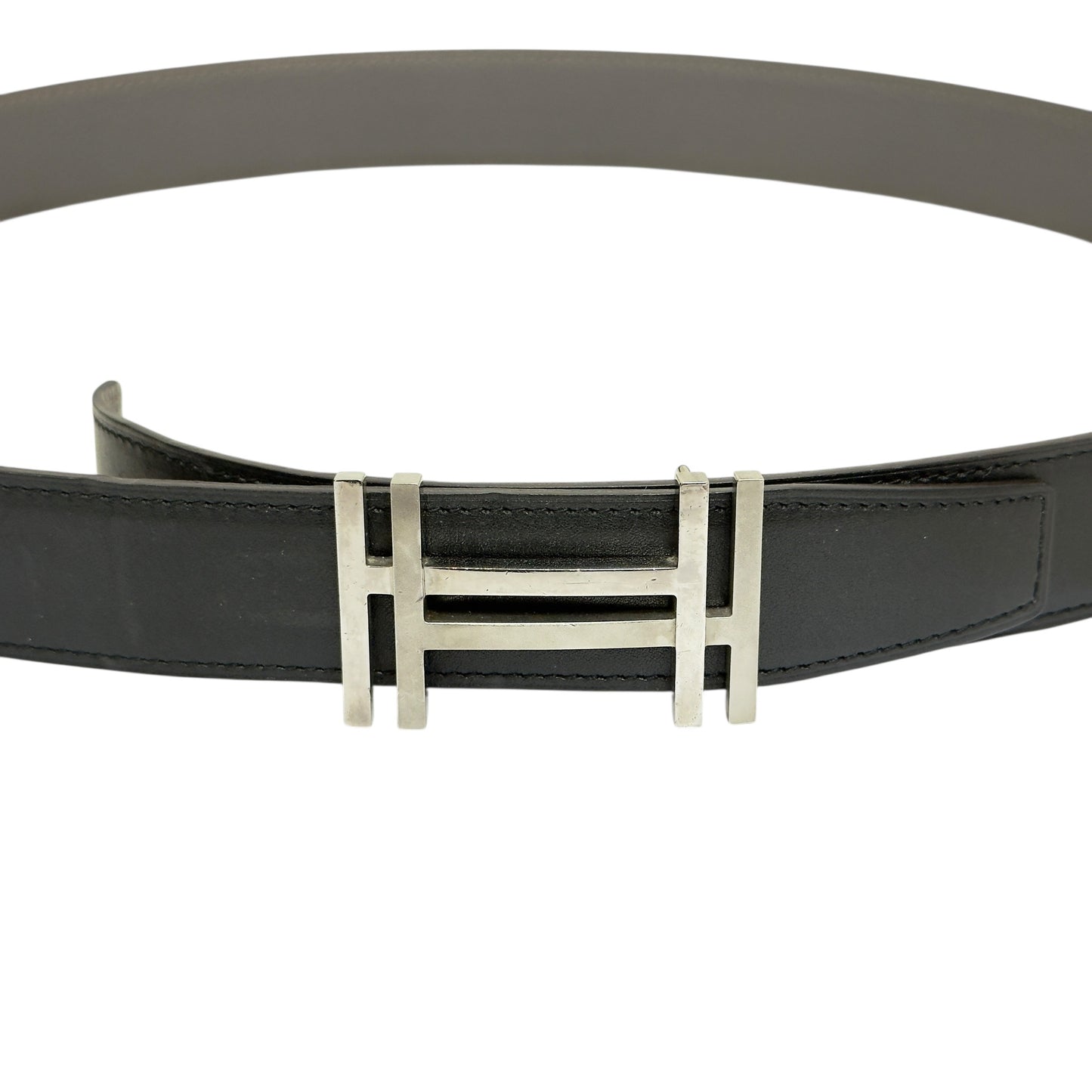 HERMES H au Carre 雙面 皮帶 32mm