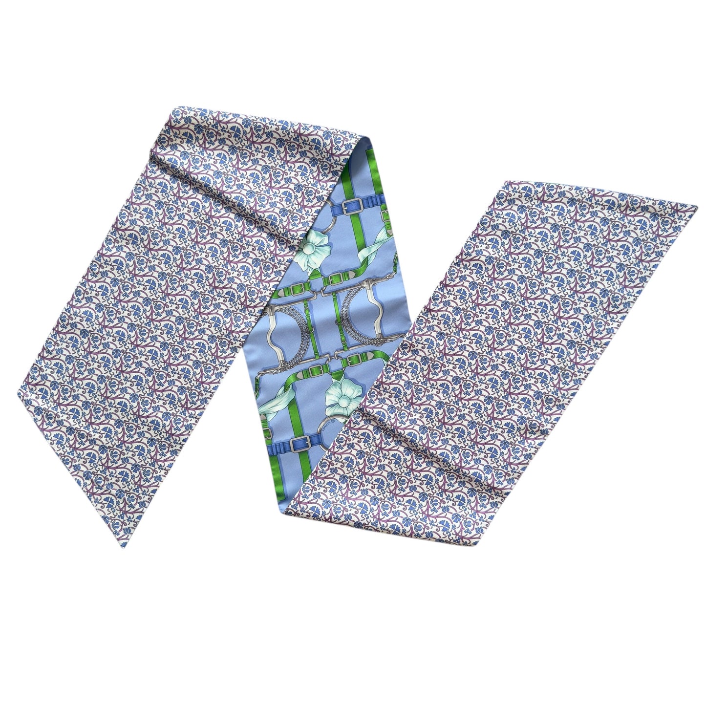 HERMES Grand Manege Maxi twilly cut 長絲巾