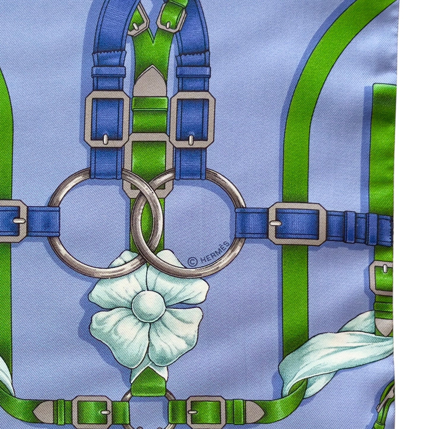 HERMES Grand Manege Maxi twilly cut 長絲巾