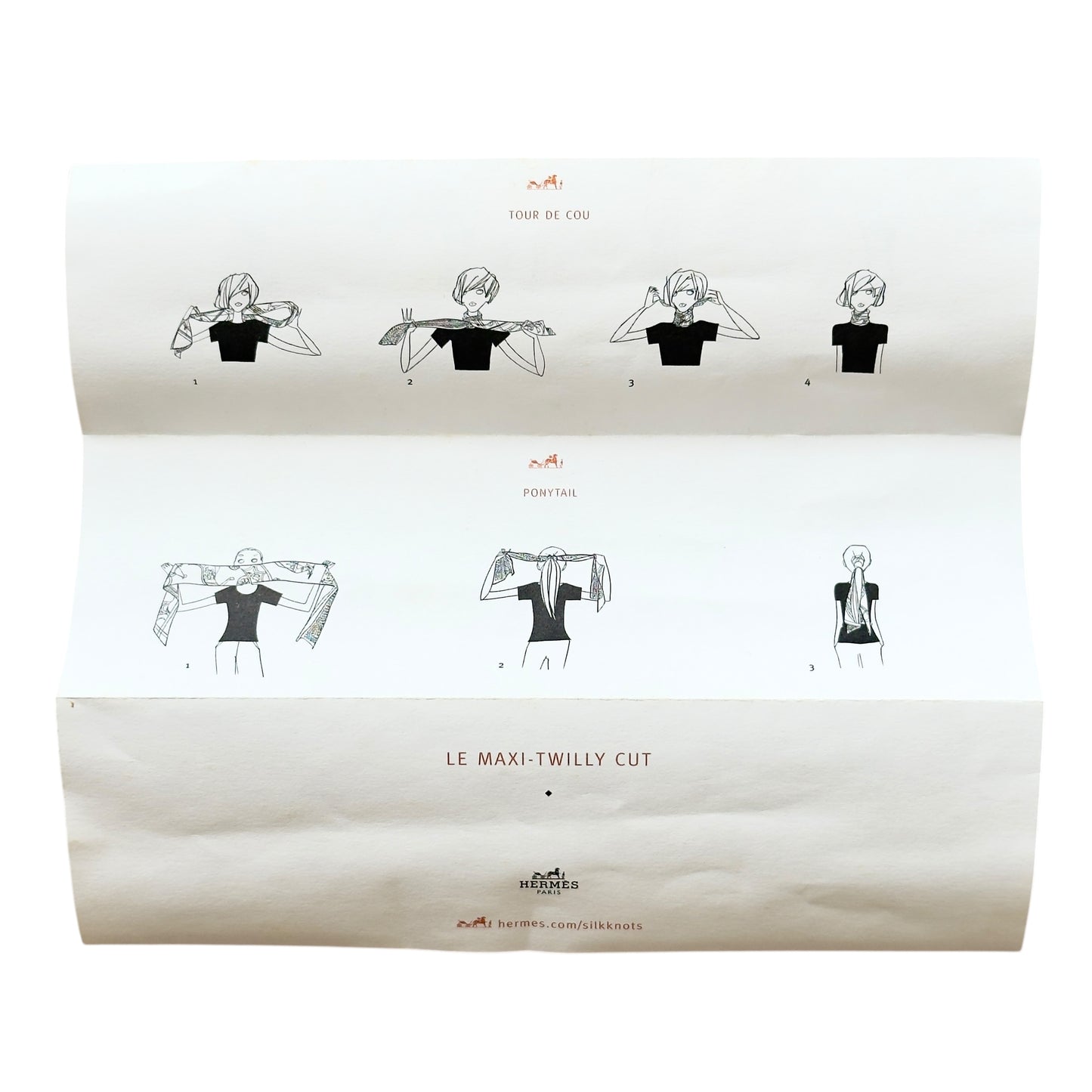 HERMES Maxi twilly cut 長絲巾