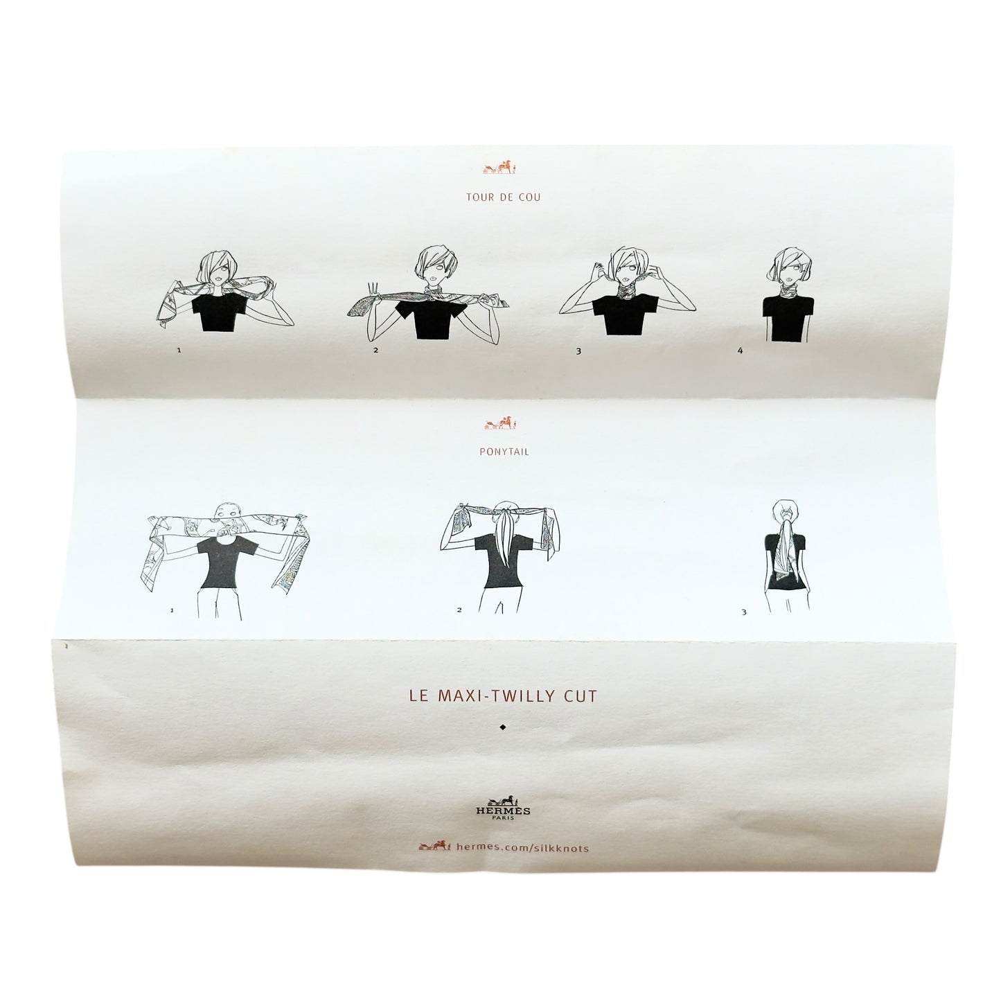 HERMES Grand Manege Maxi twilly cut 長絲巾