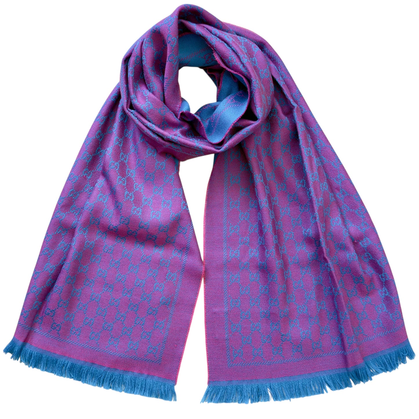 GUCCI GG 雙面 圍巾