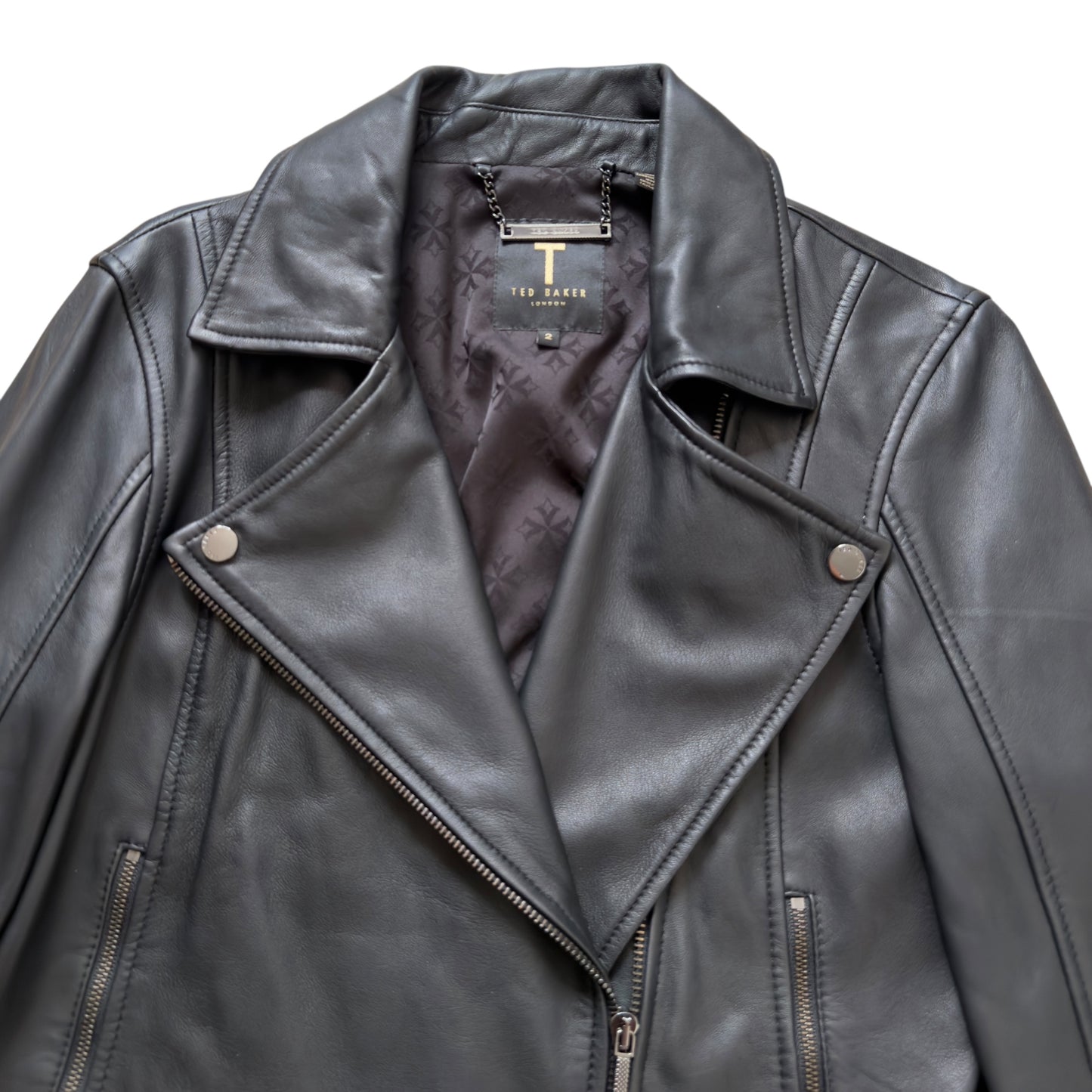 TED BAKER Biker 真皮褸