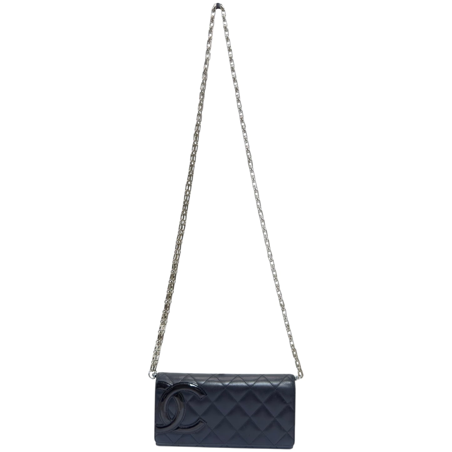 CHANEL *自加鏈＞送無品牌扣＋無品牌鏈帶* Cambon 長銀包 WOC