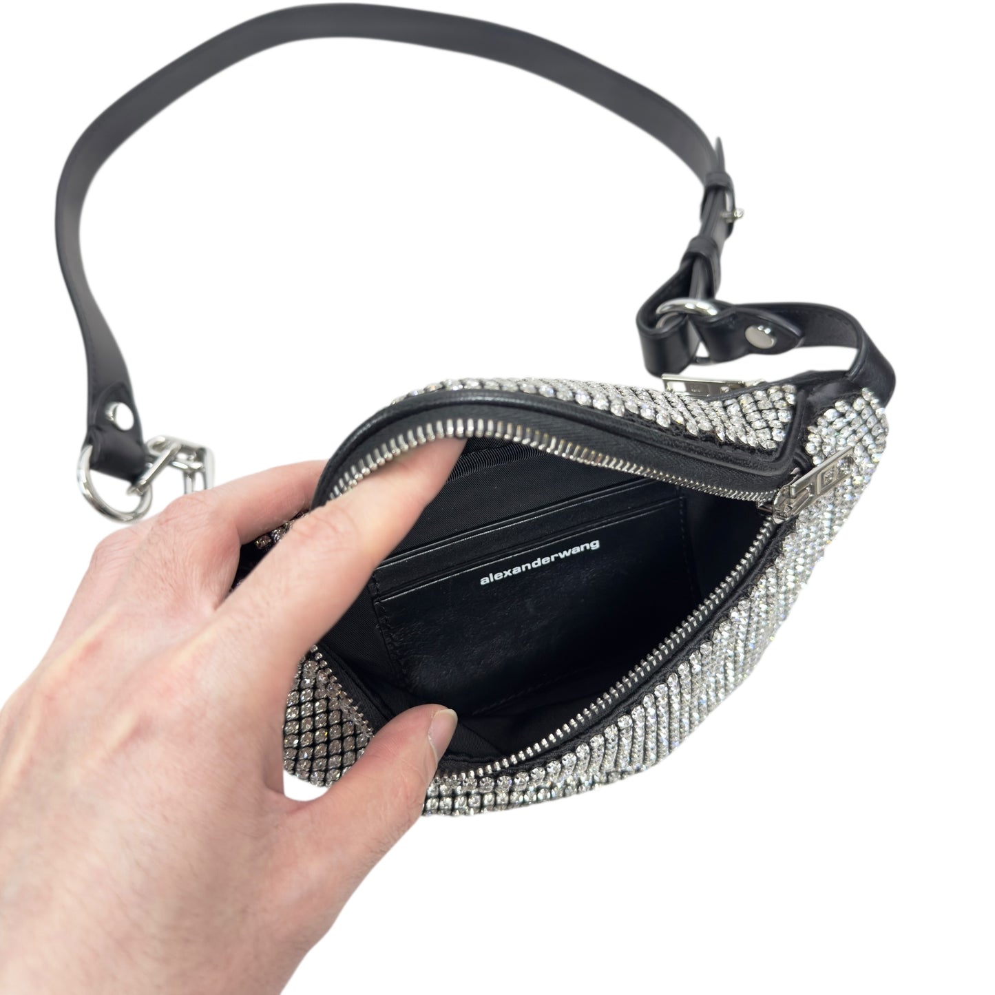 ALEXANDER WANG 滿鑽 腰包 心口包