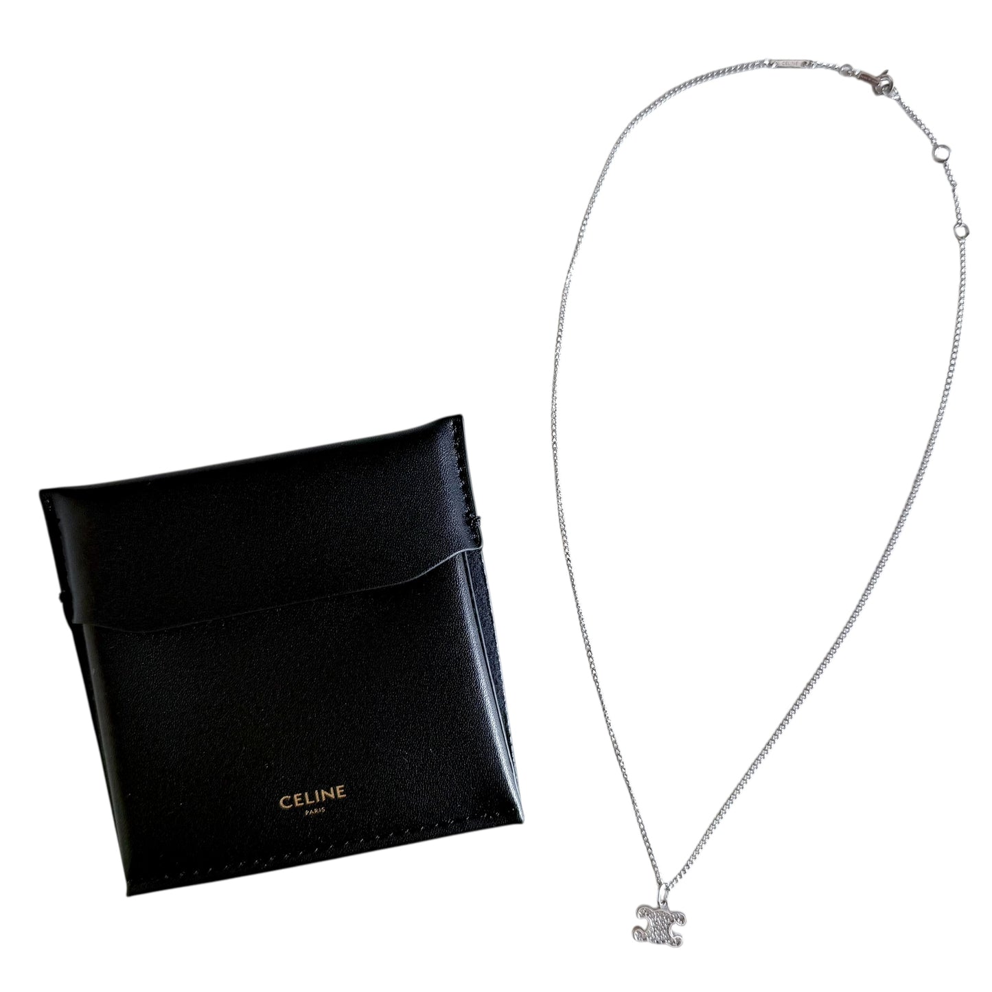 CELINE Triomphe 凱旋門 萊茵石 頸鏈