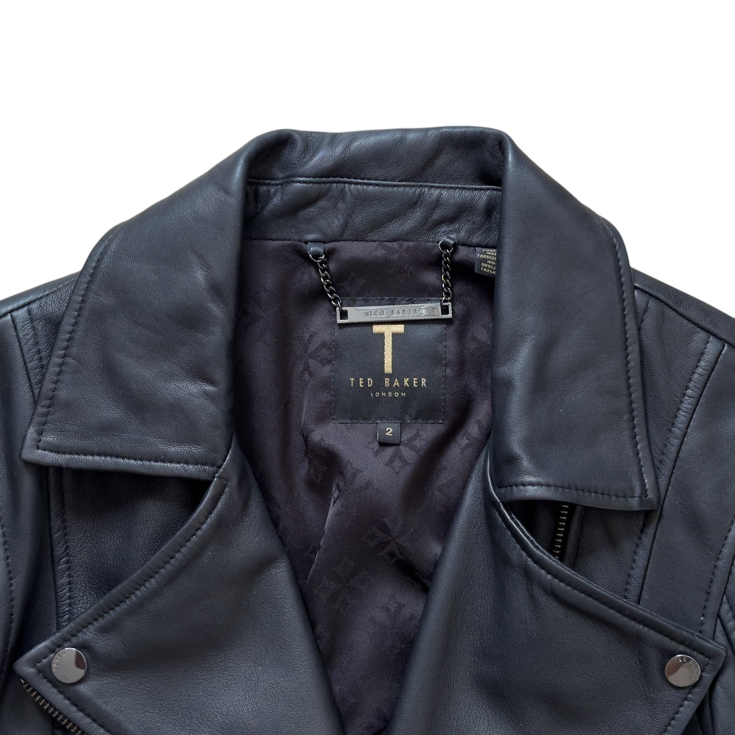 TED BAKER Biker 真皮褸
