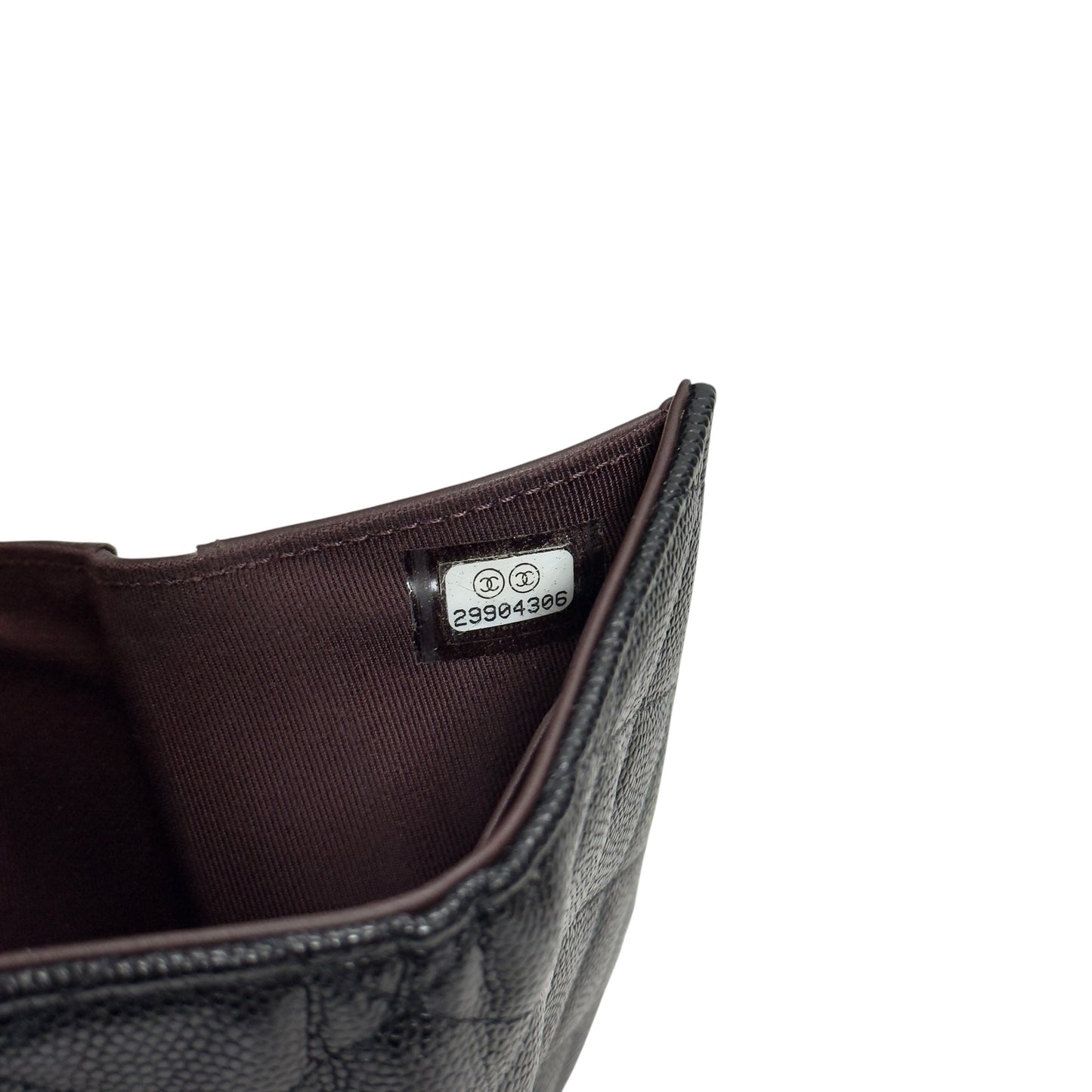 CHANEL CC 荔枝皮 多摺 迷你銀包