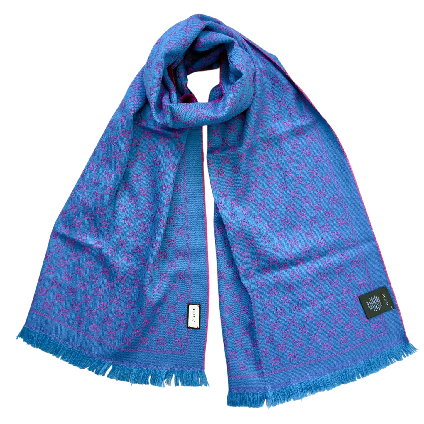 GUCCI GG 雙面 圍巾