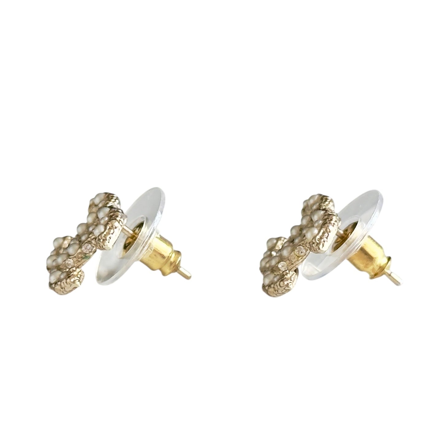 CHANEL CC 珠珠 耳環