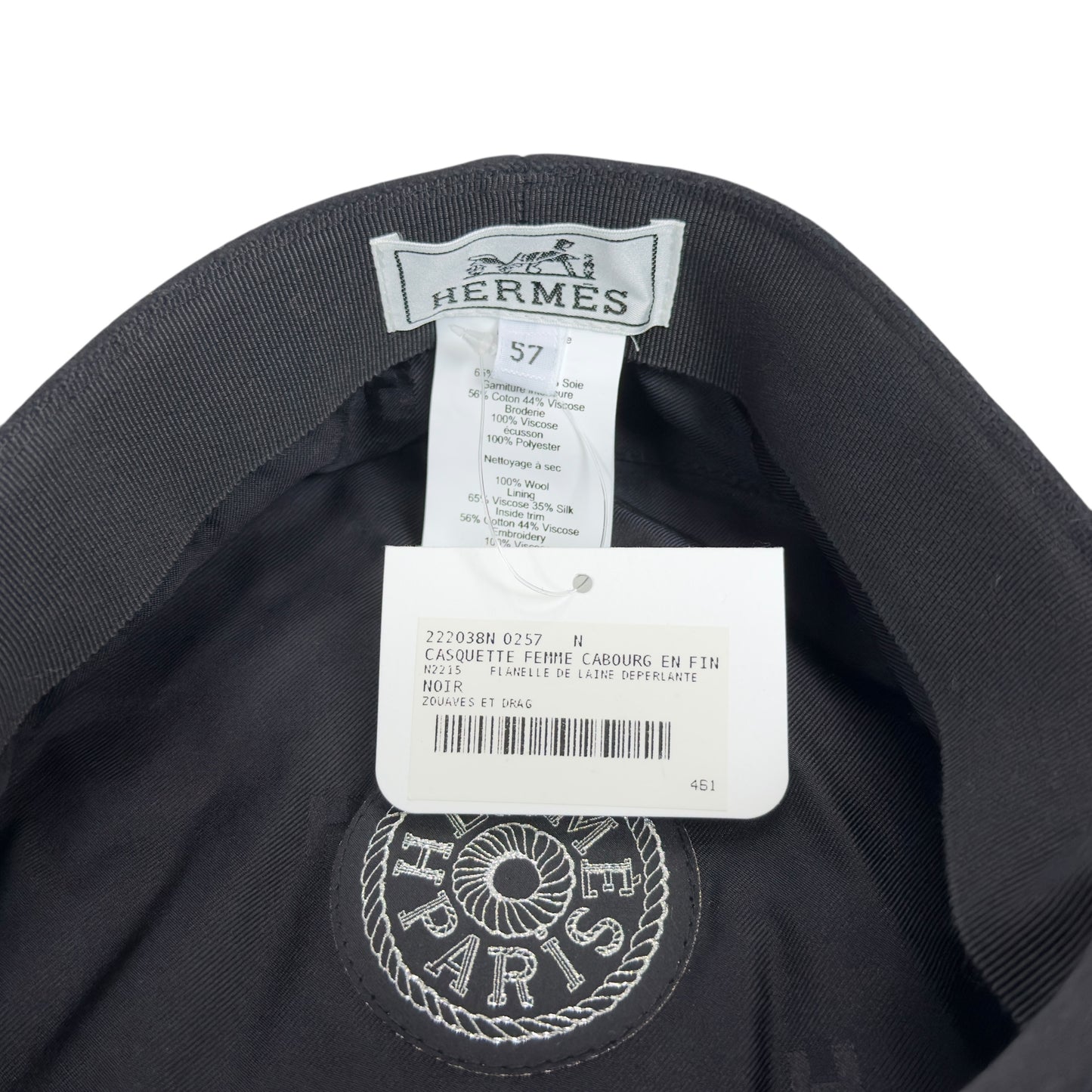 HERMES Casquette Femme Cabourg 報童帽