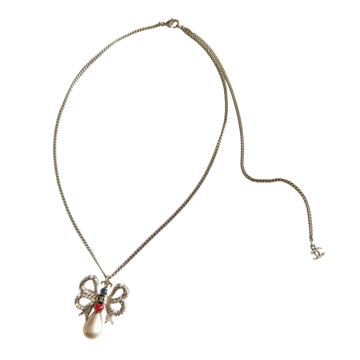 CHANEL CC 水鑽 珠珠 頸鏈