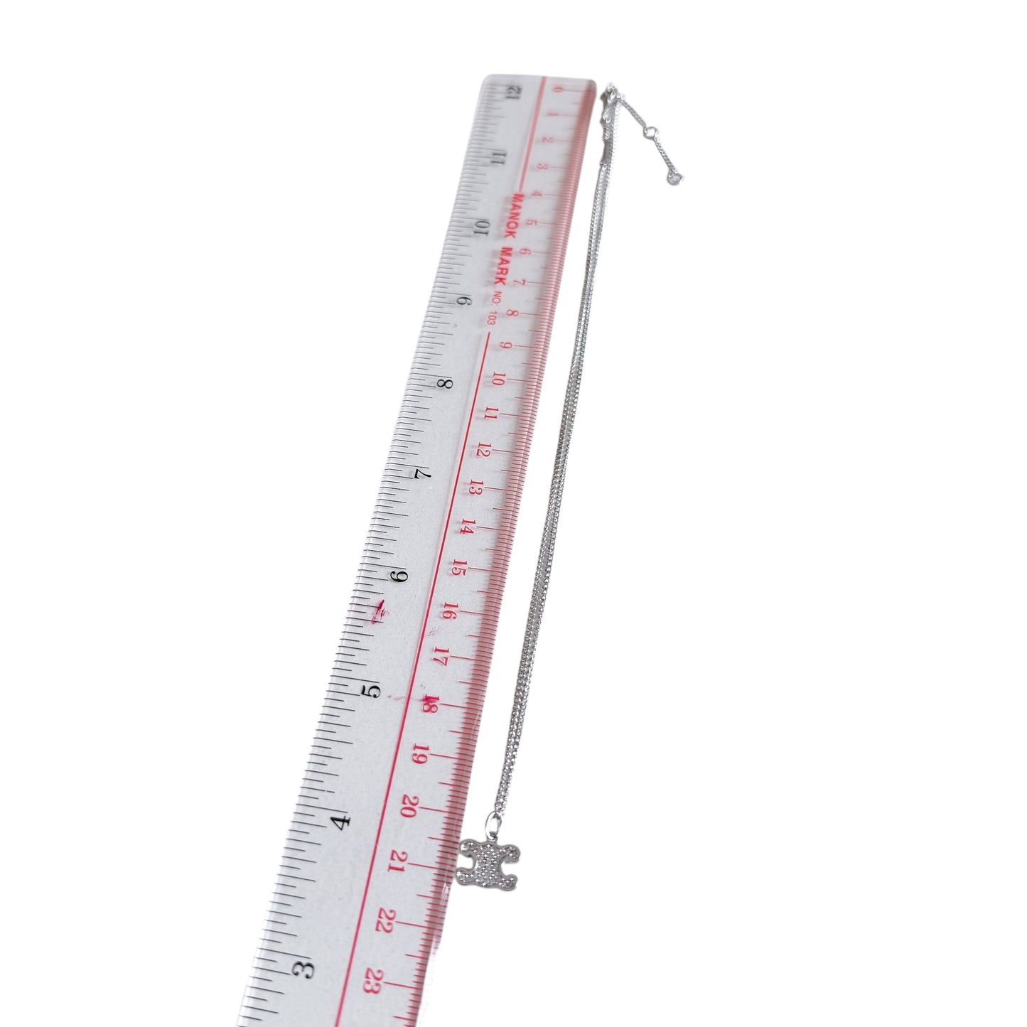 CELINE Triomphe 凱旋門 萊茵石 頸鏈