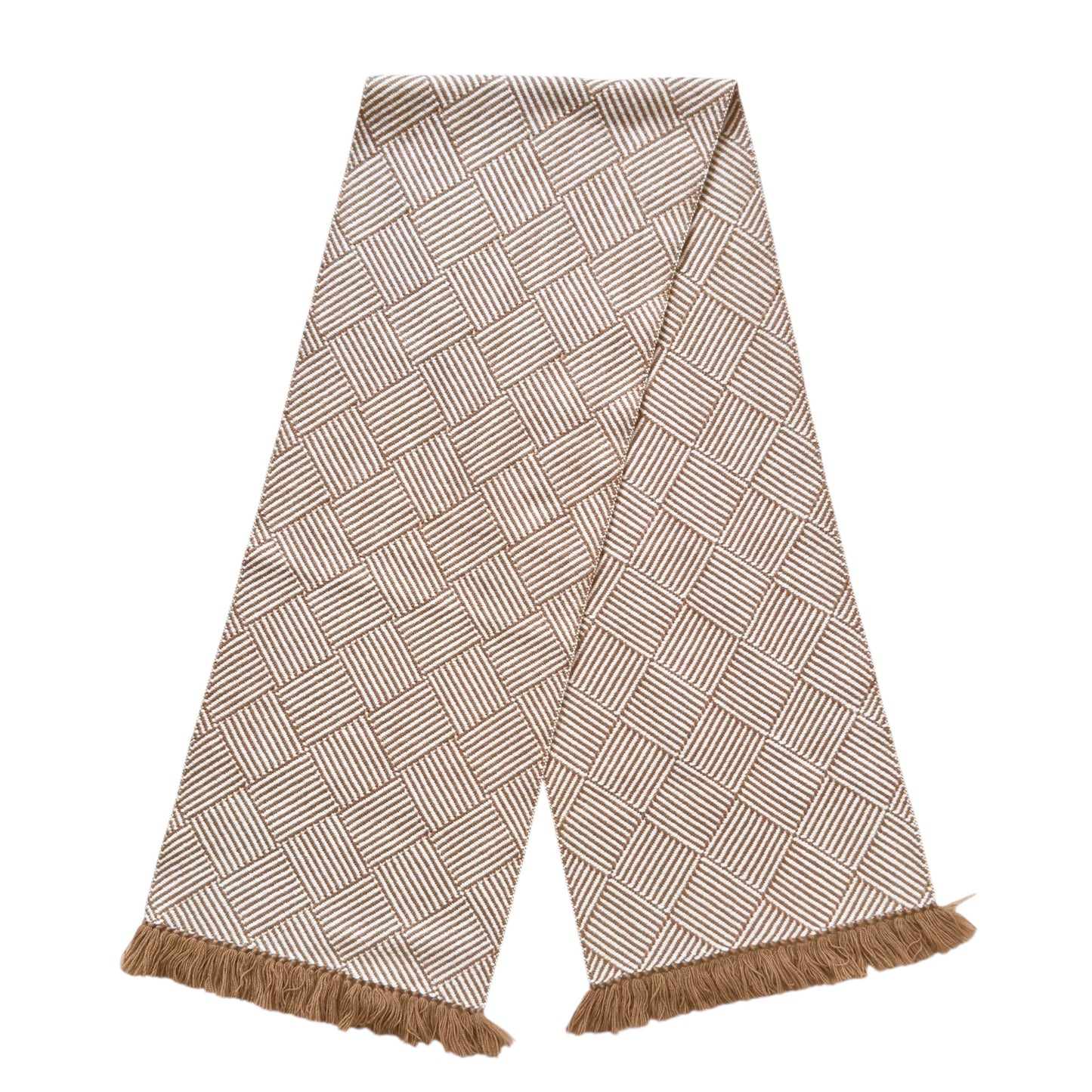 HERMES Tile Weave 純羊絨 圍巾