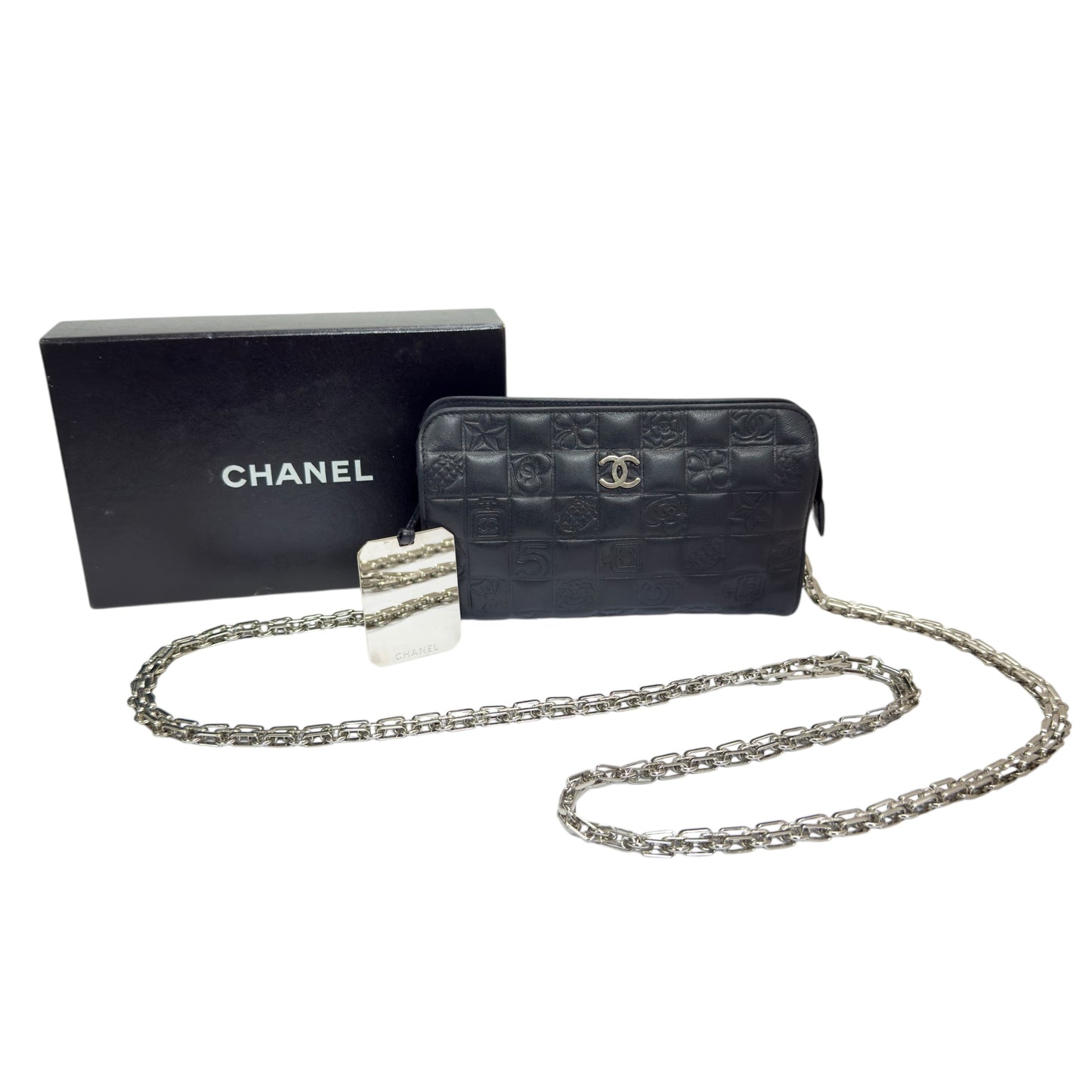 CHANEL *自加鏈＞送無品牌扣＋無品牌鏈帶* 斜揹袋