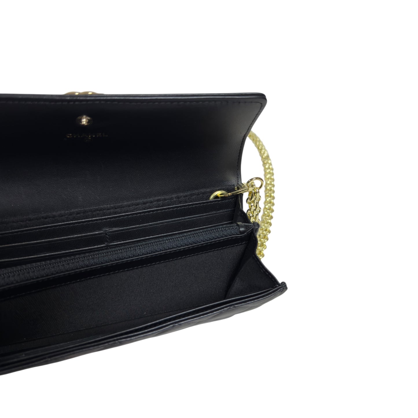 CHANEL *自加鏈＞送無品牌扣＋無品牌鏈帶* Boy 長銀包 WOC