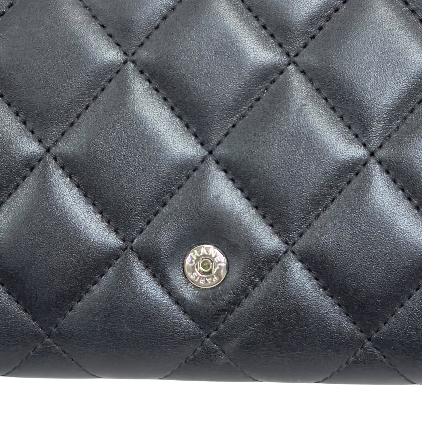 CHANEL *自加鏈＞送無品牌扣＋無品牌鏈帶* Cambon 長銀包 WOC