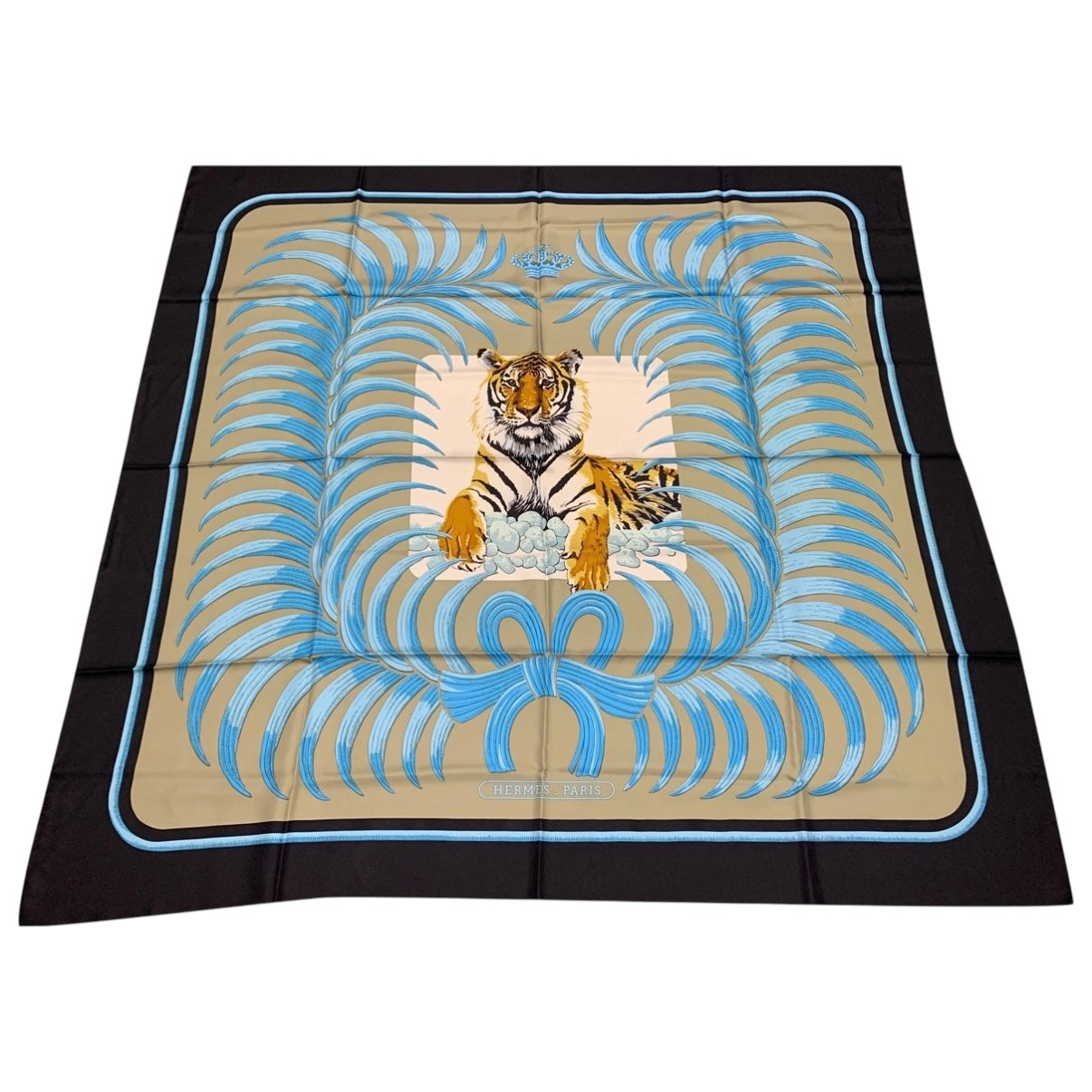 HERMES Tiger Royal 140 皇者之虎 圍巾