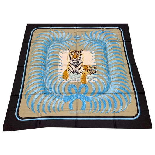 HERMES Tiger Royal 140 皇者之虎 圍巾