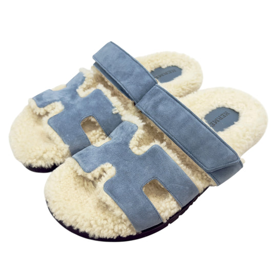 HERMES Chypre 毛毛 二舅鞋