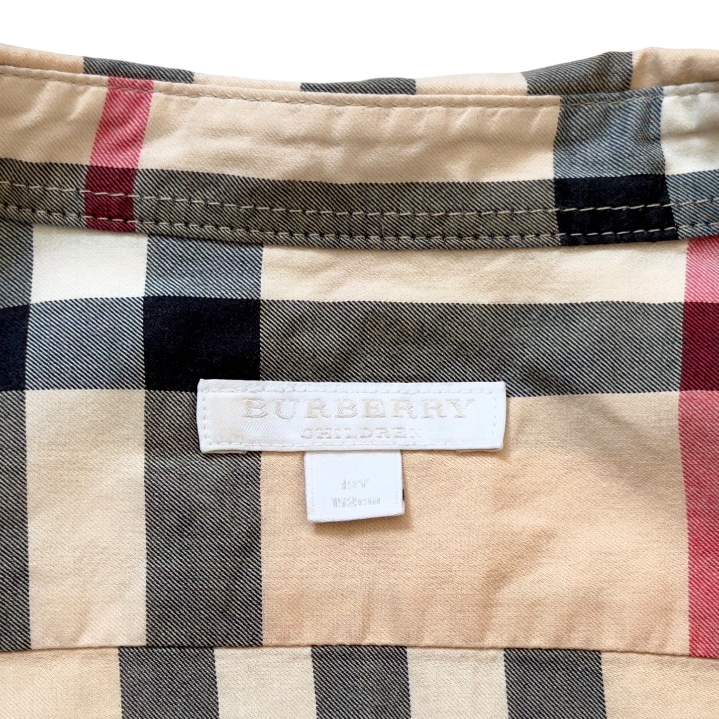 BURBERRY 格仔 童裝 襯衫