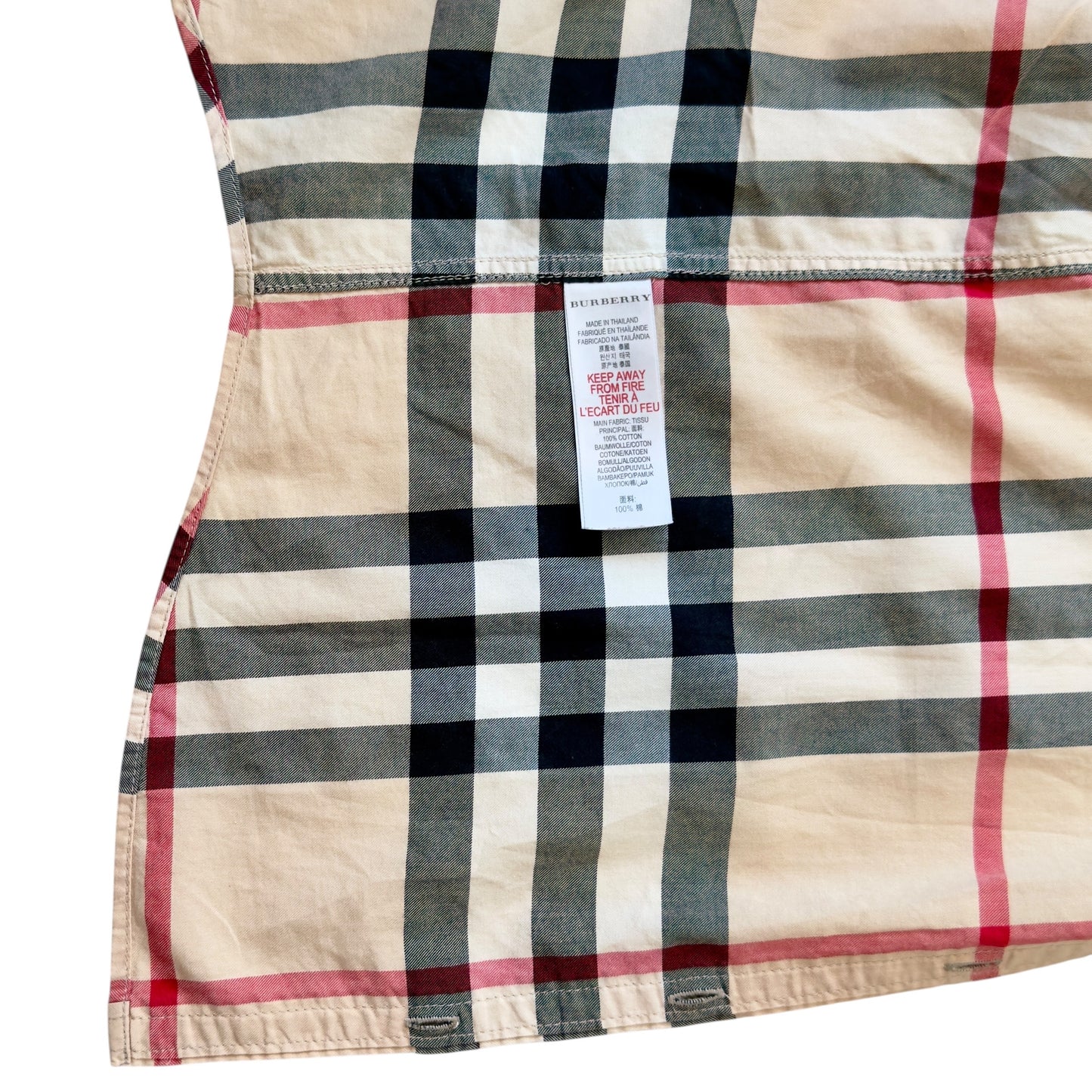 BURBERRY 格仔 童裝 襯衫