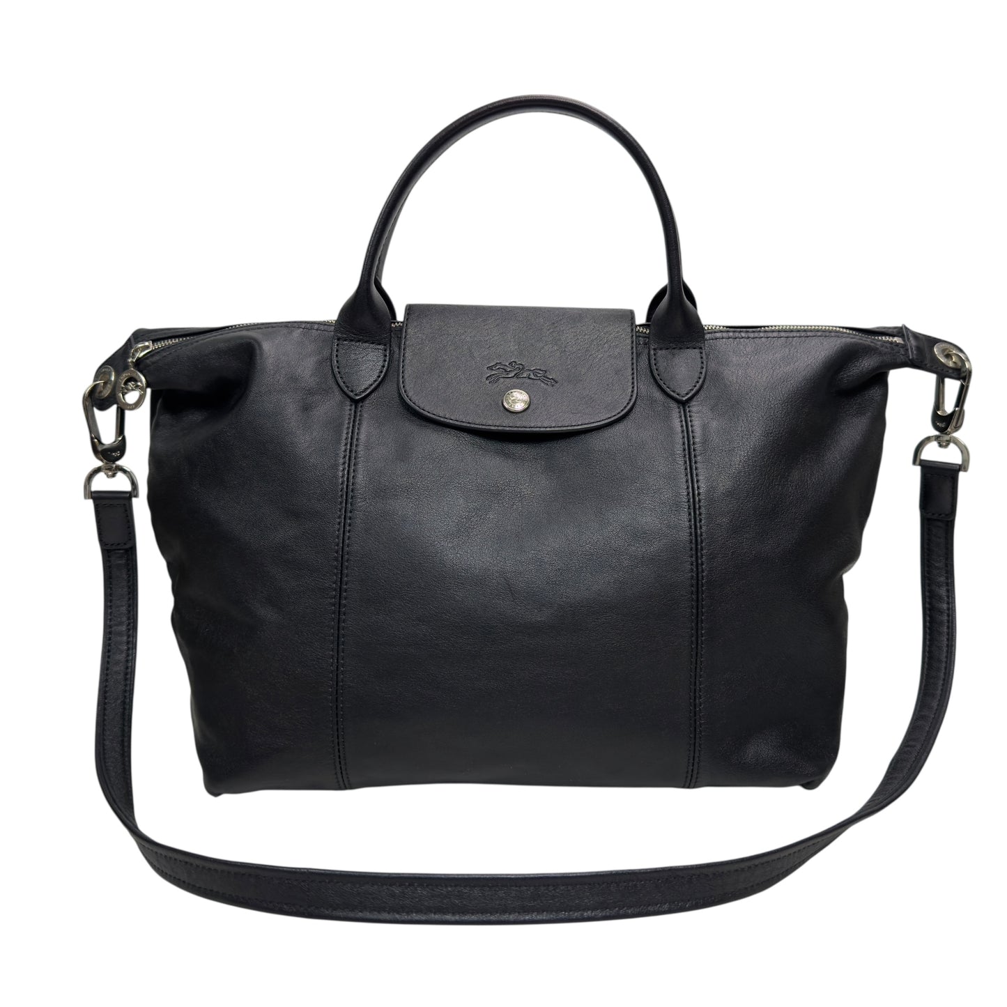 LONGCHAMP Pliage 皮革 2用袋