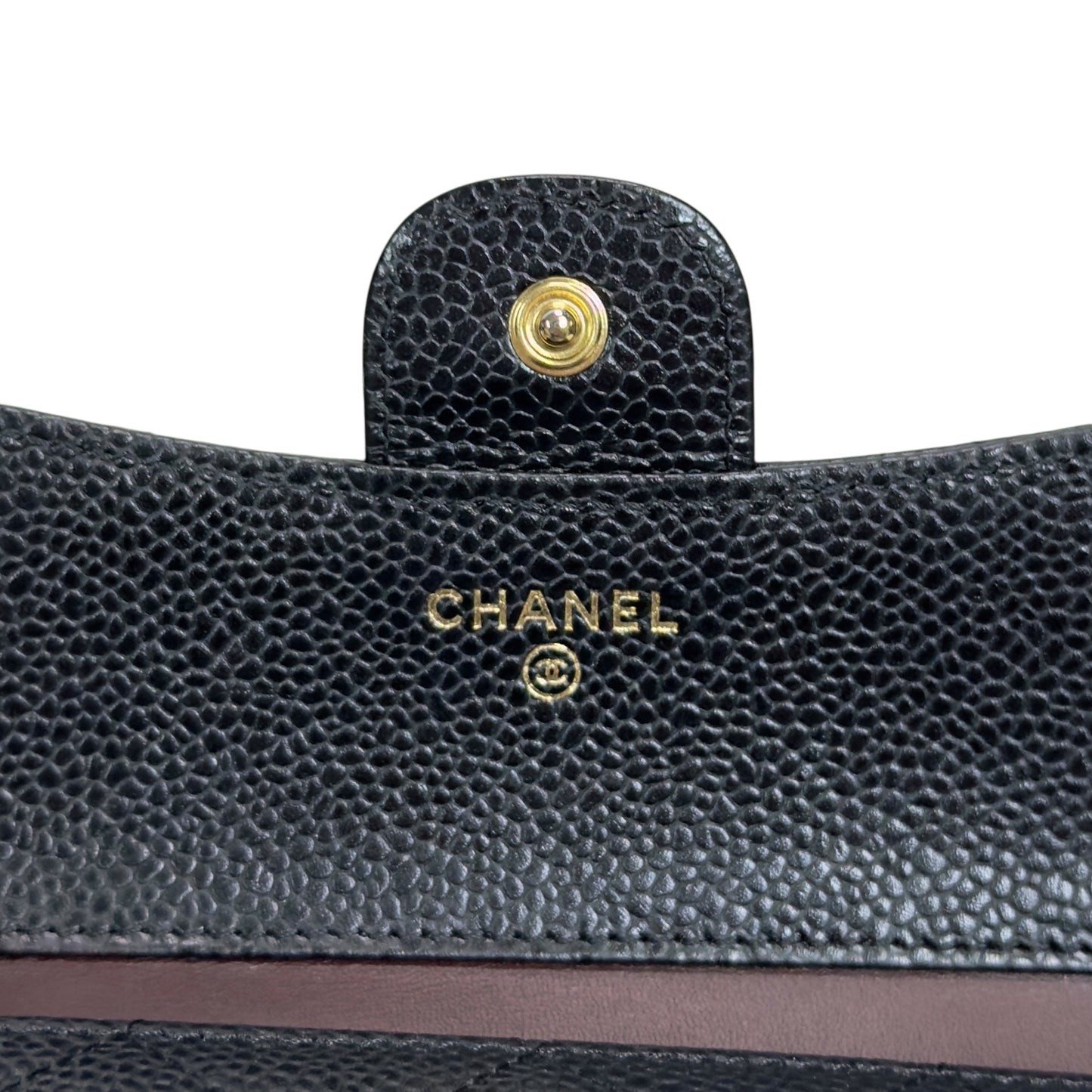 CHANEL CC 荔枝皮 短銀包