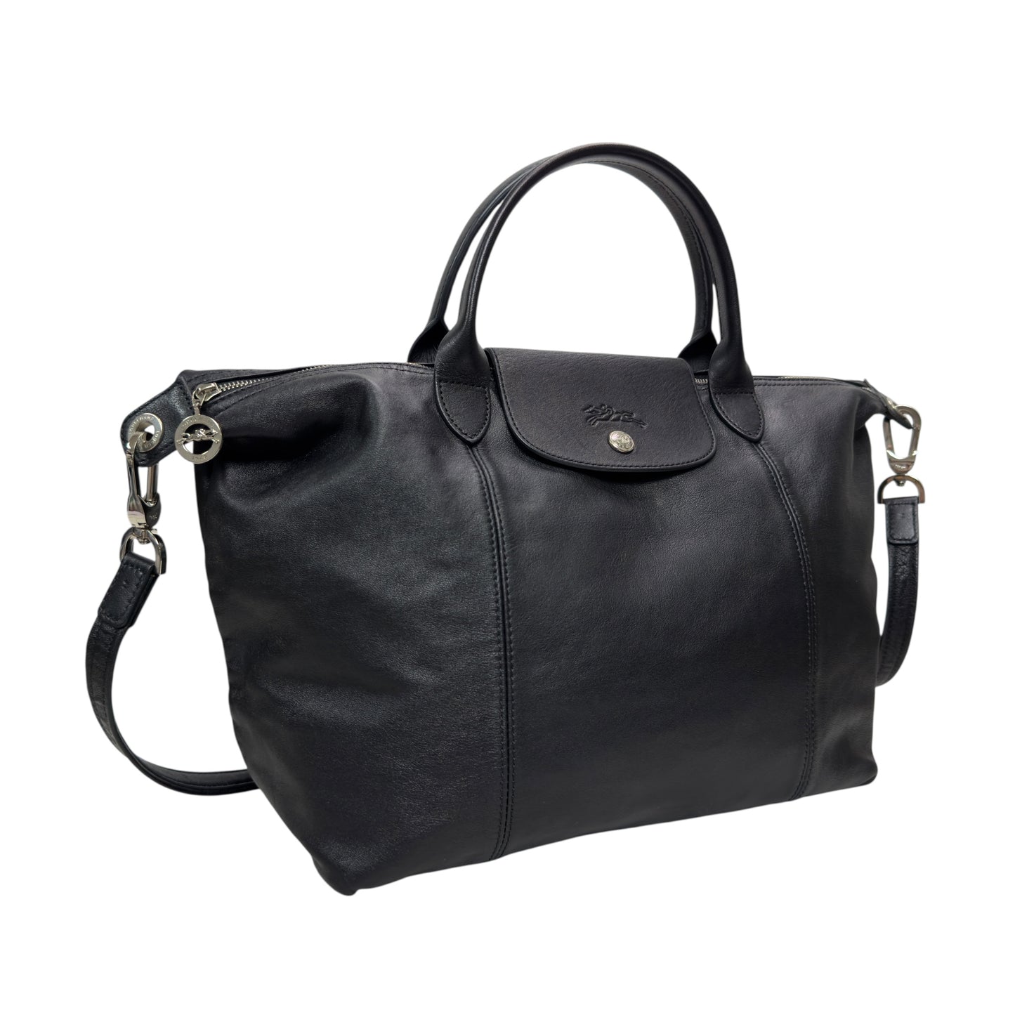 LONGCHAMP Pliage 皮革 2用袋