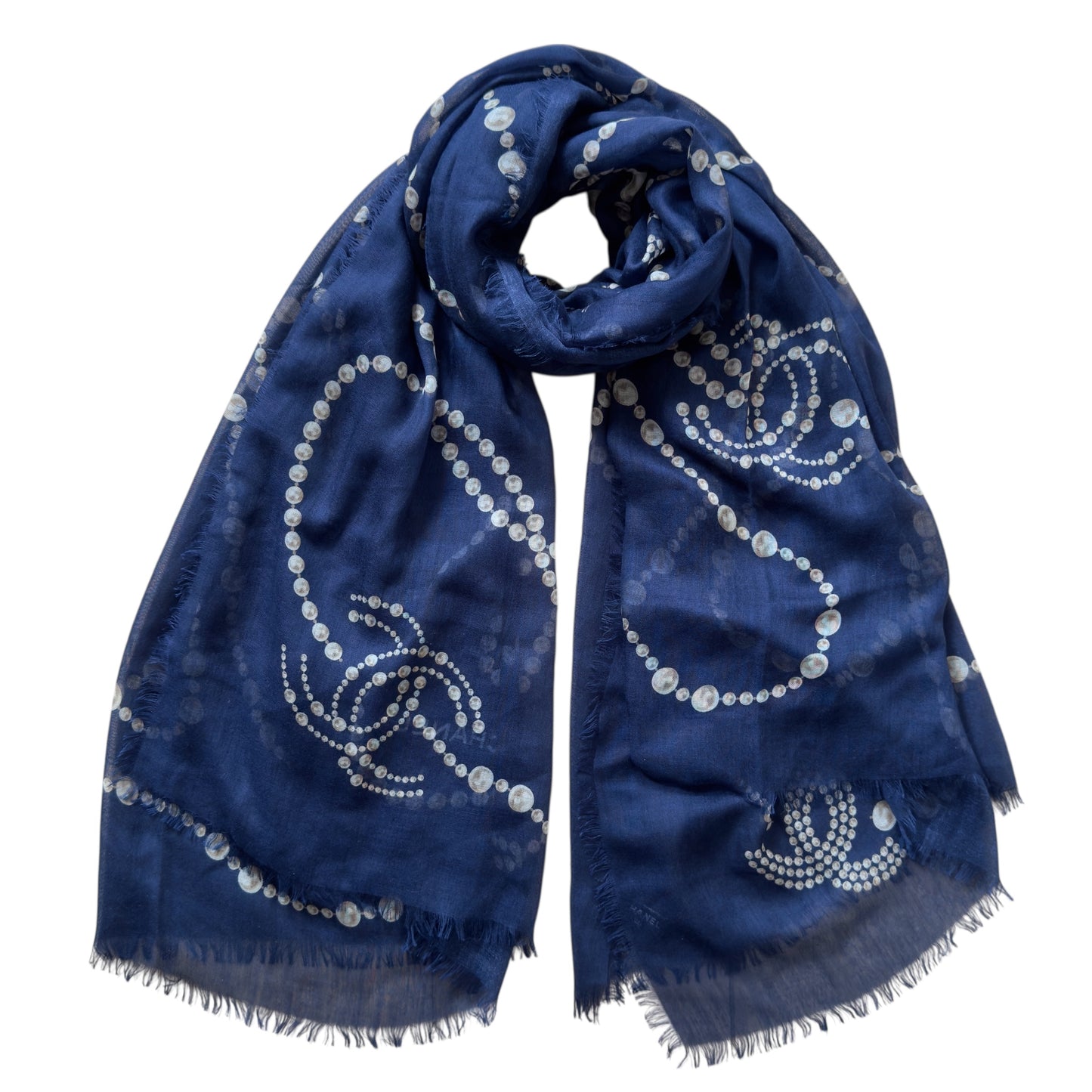 CHANEL CC 羊絨 圍巾