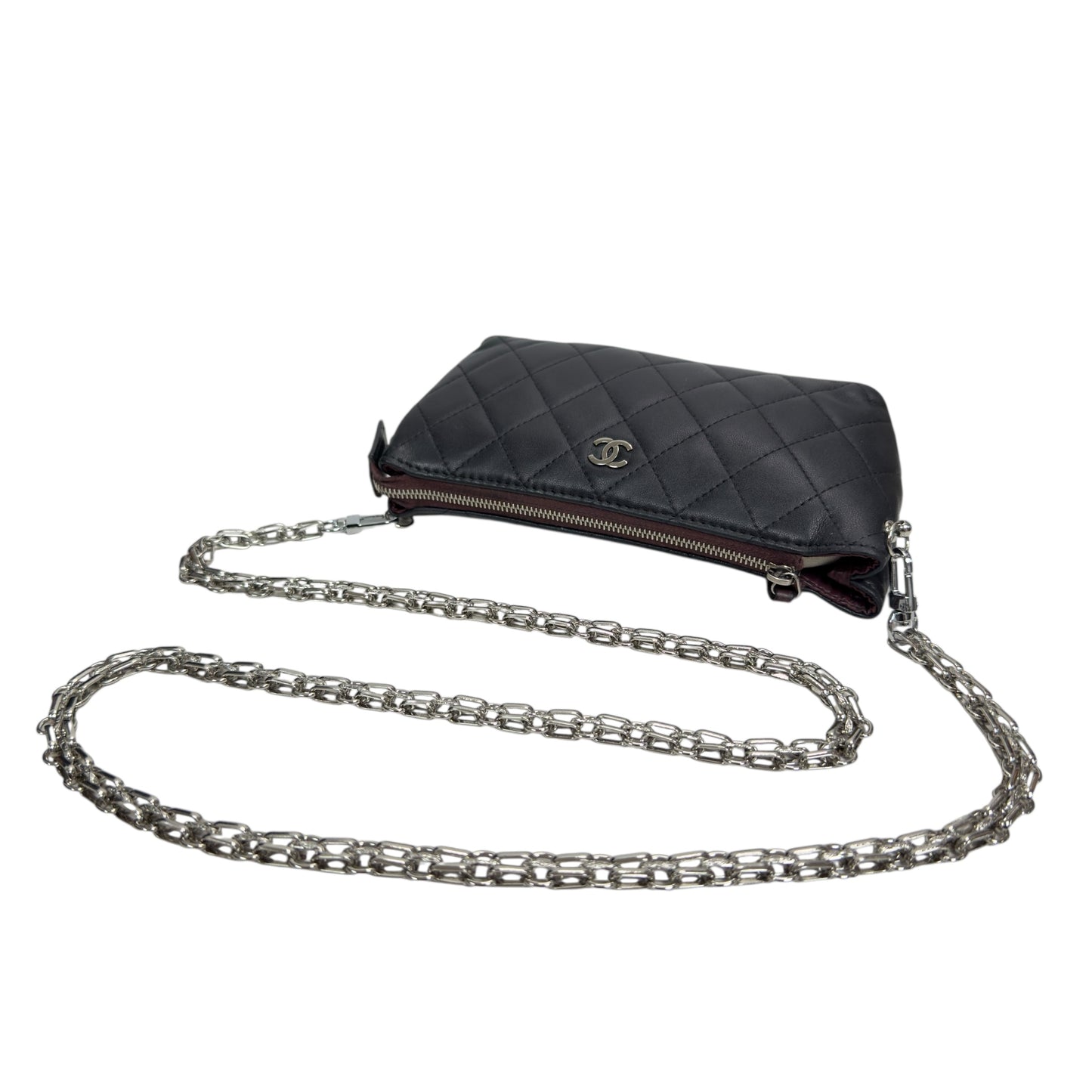 CHANEL *自加鏈＞送無品牌扣＋無品牌鏈帶* 斜揹袋