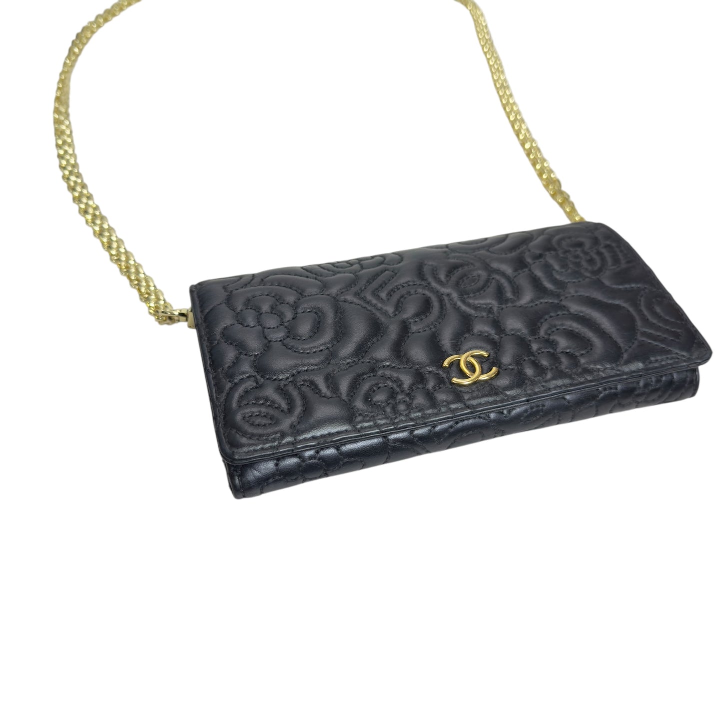 CHANEL *自加鏈＞送無品牌扣＋無品牌鏈帶* 長銀包 WOC