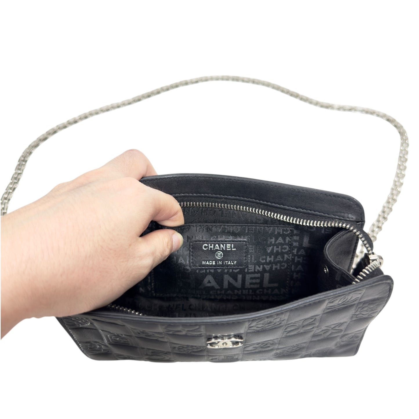 CHANEL *自加鏈＞送無品牌扣＋無品牌鏈帶* 斜揹袋