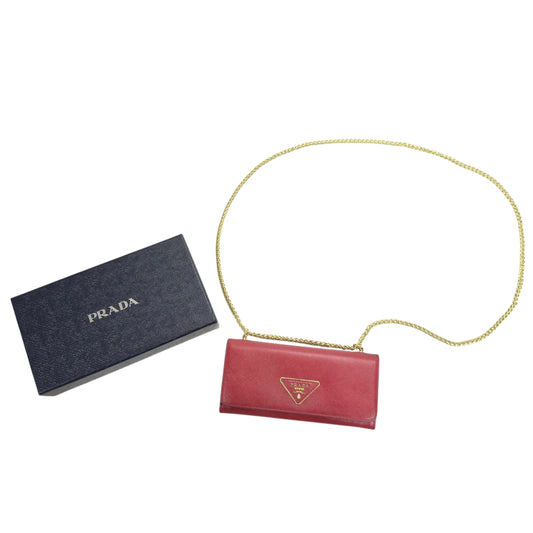 PRADA *自加鏈＞送無品牌扣＋無品牌鏈帶* 2用包