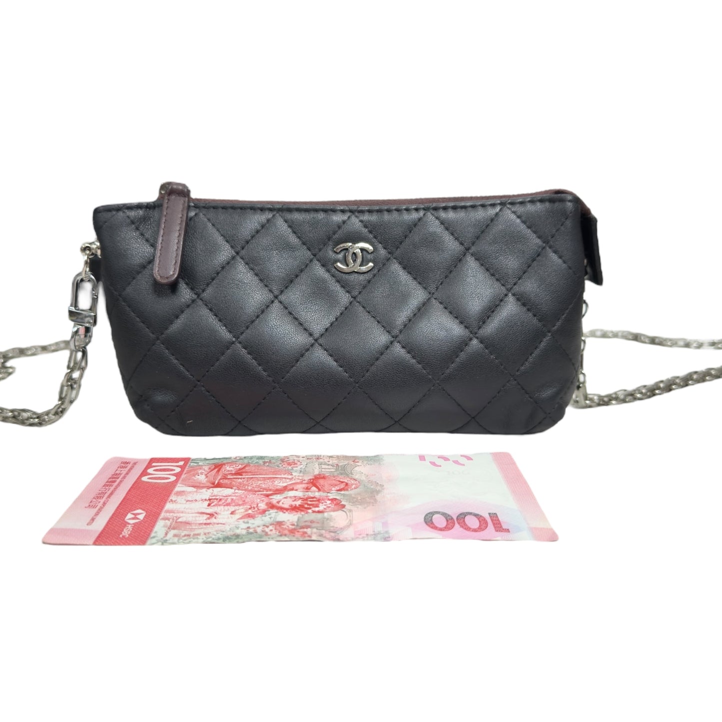 CHANEL *自加鏈＞送無品牌扣＋無品牌鏈帶* 斜揹袋