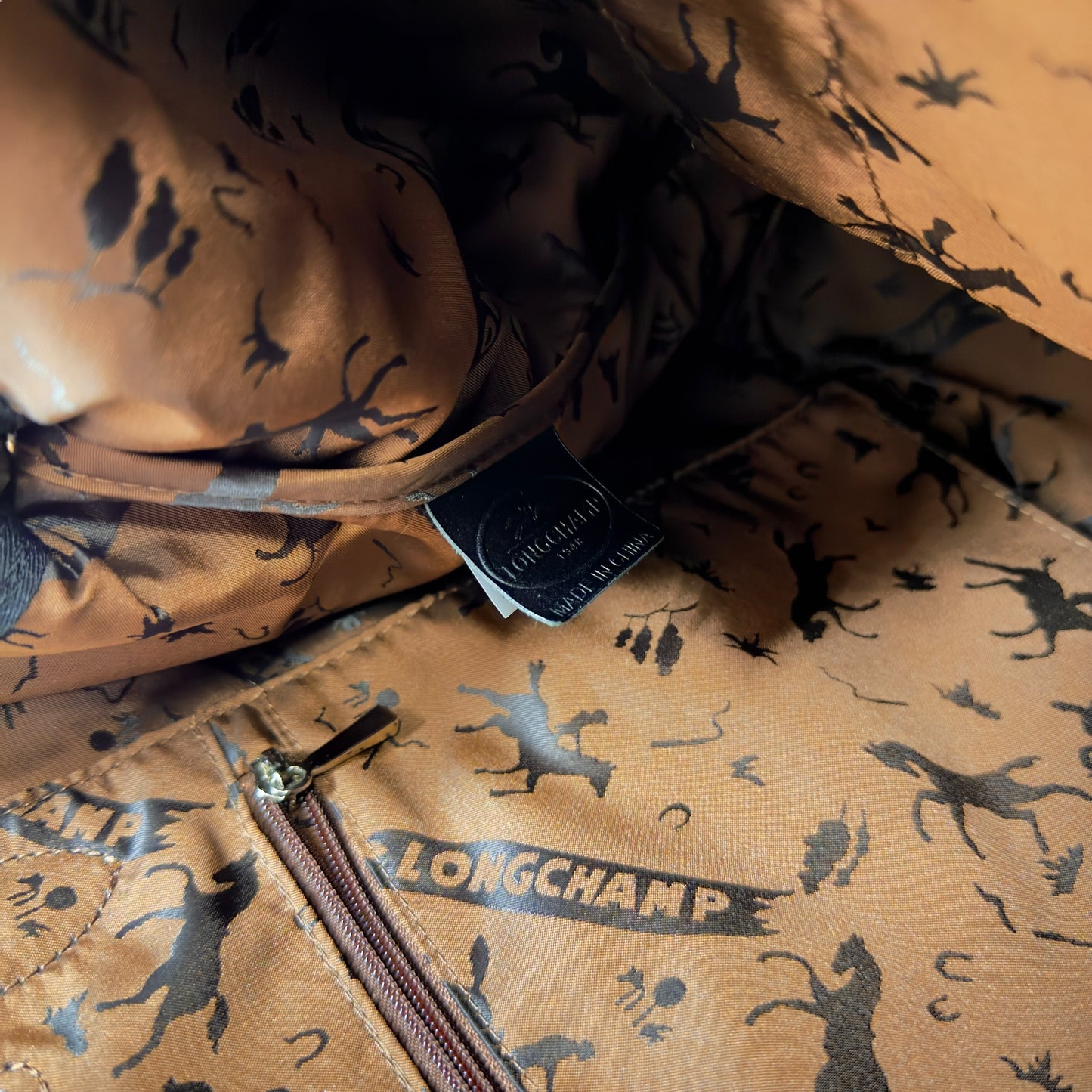 LONGCHAMP Pliage 皮革 2用袋