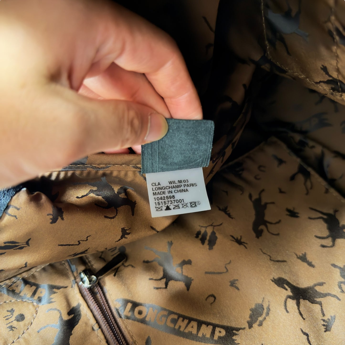 LONGCHAMP Pliage 皮革 2用袋