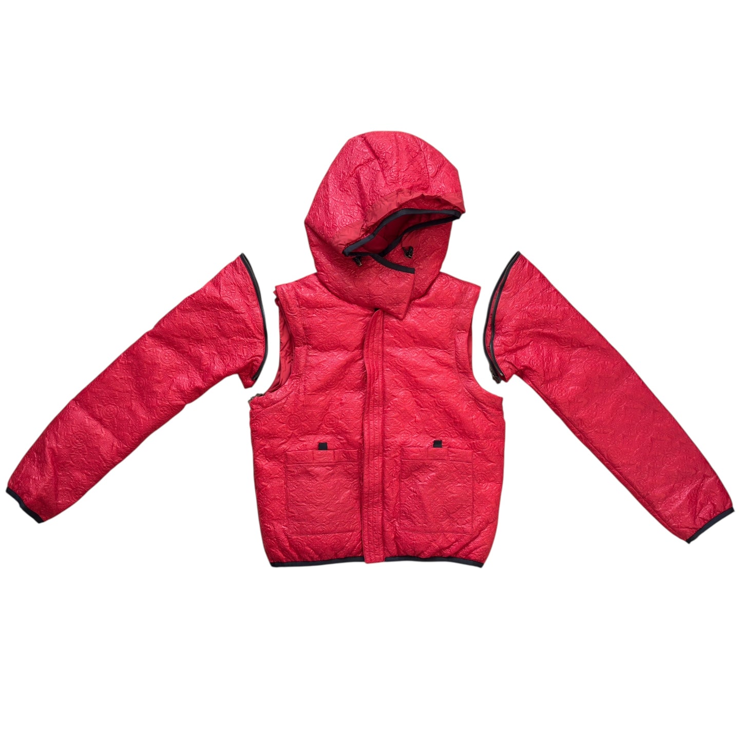 LOUIS VUITTON 老花 2用 背心 長袖外套