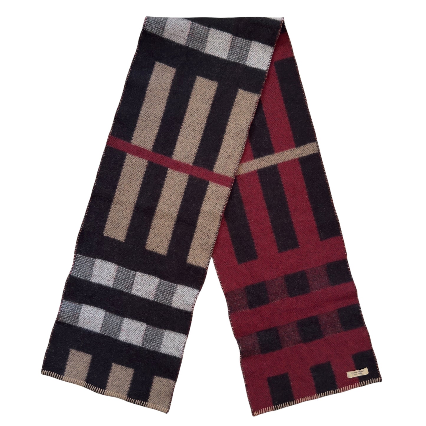 BURBERRY 經典格紋 雙面 圍巾