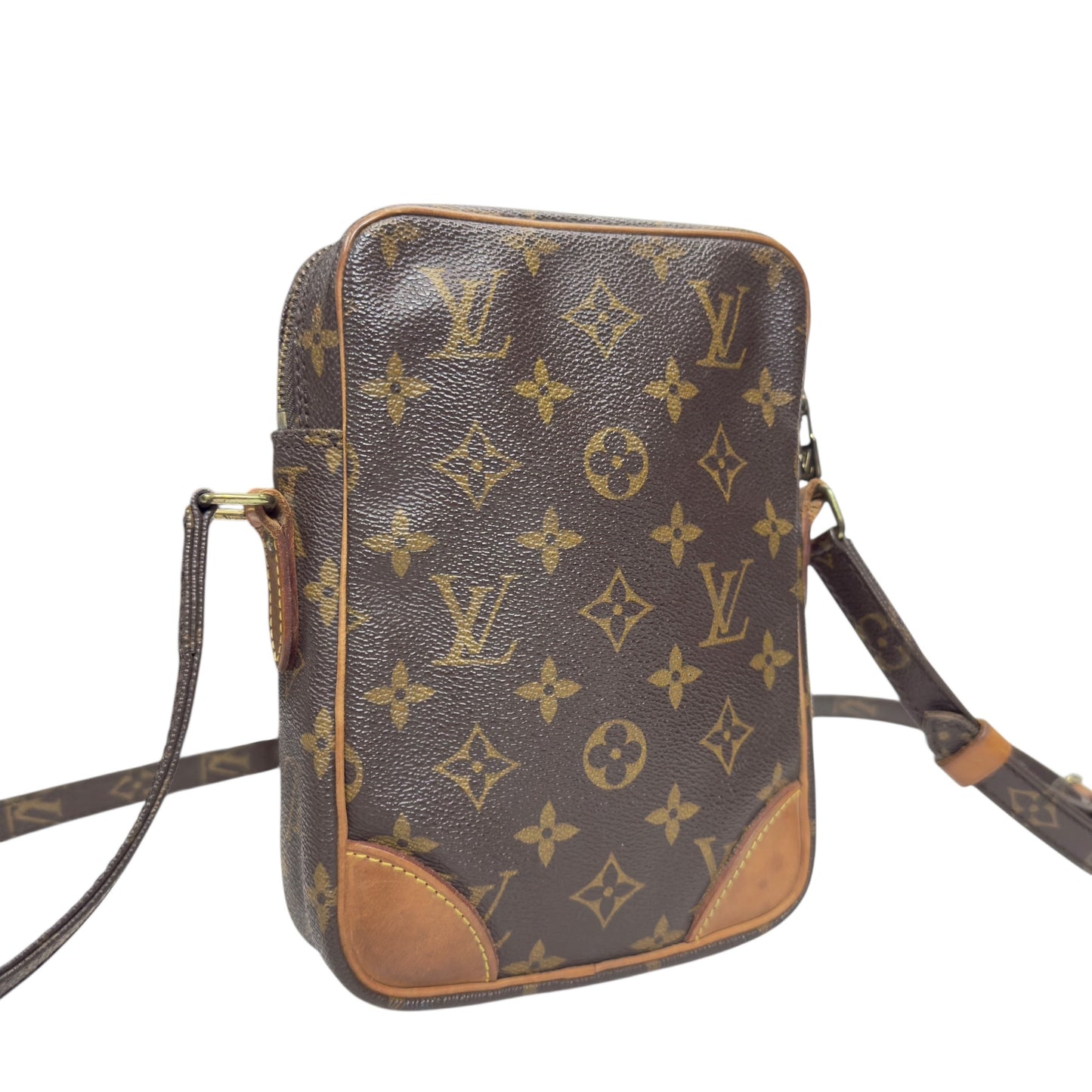 LOUIS VUITTON 中古 Danube 老花 斜揹袋