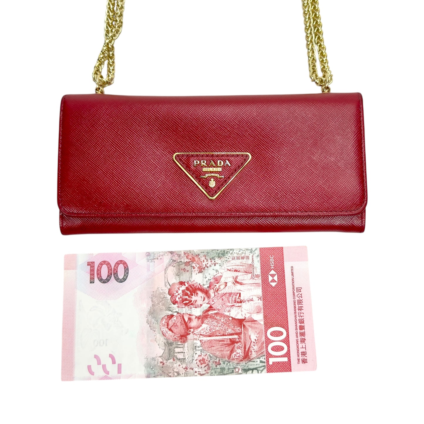 PRADA *自加鏈＞送無品牌扣＋無品牌鏈帶* 2用包