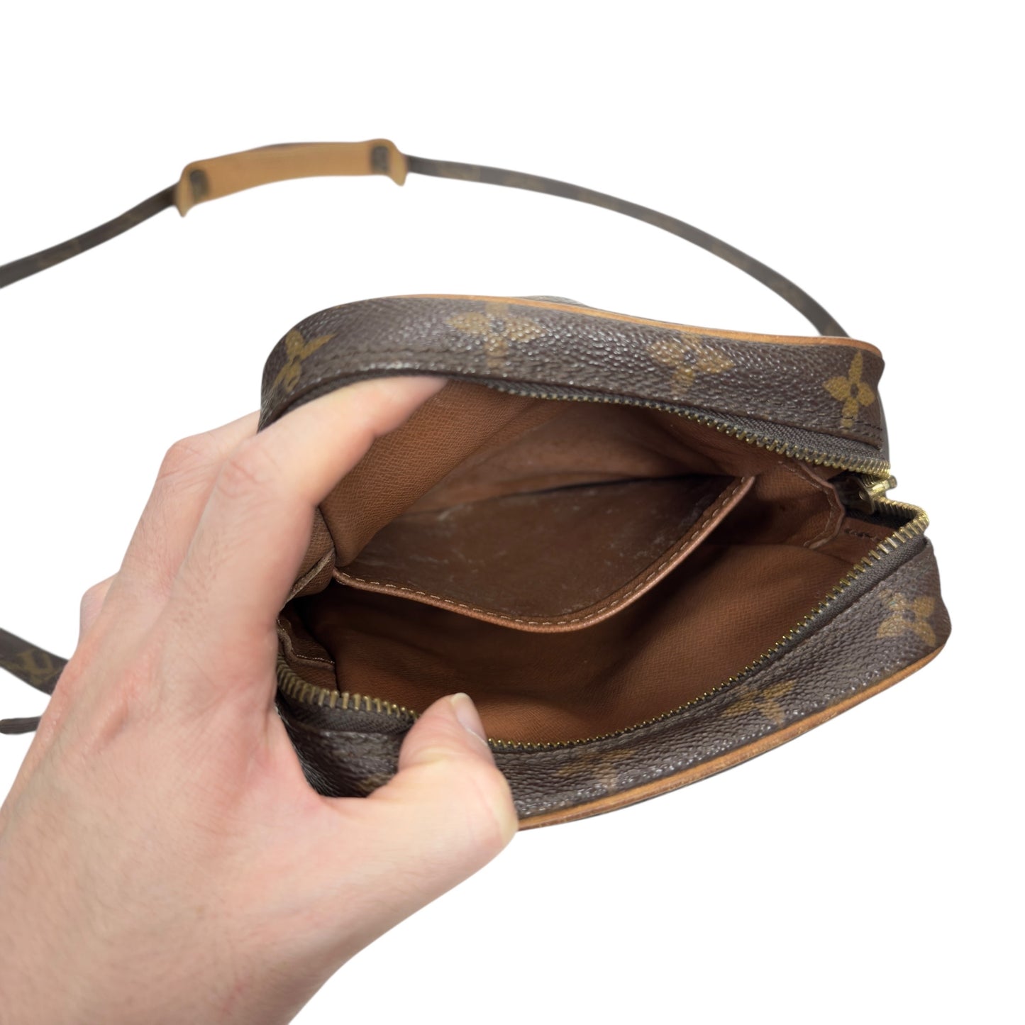 LOUIS VUITTON 中古 Danube 老花 斜揹袋