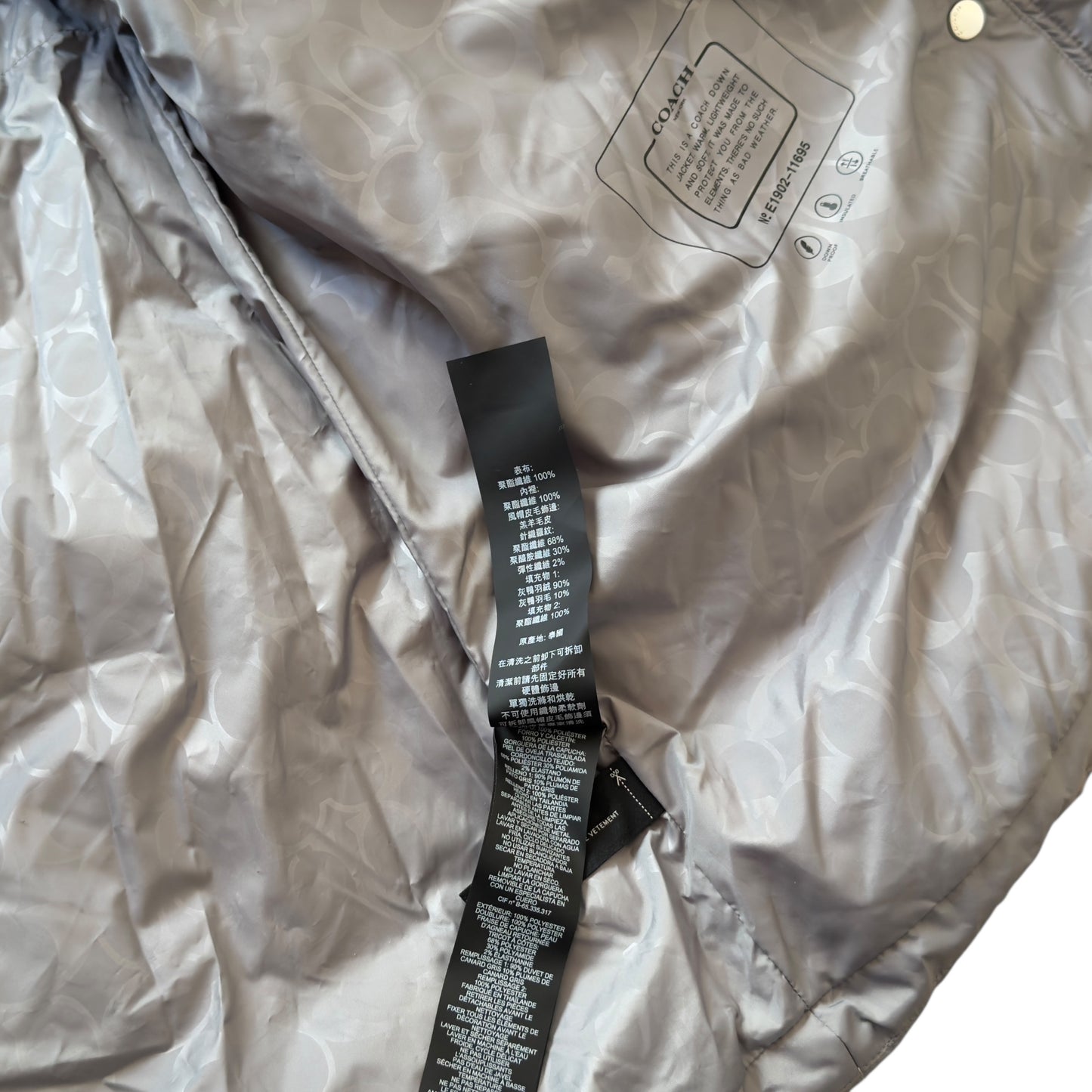 COACH 羽絨 長外套